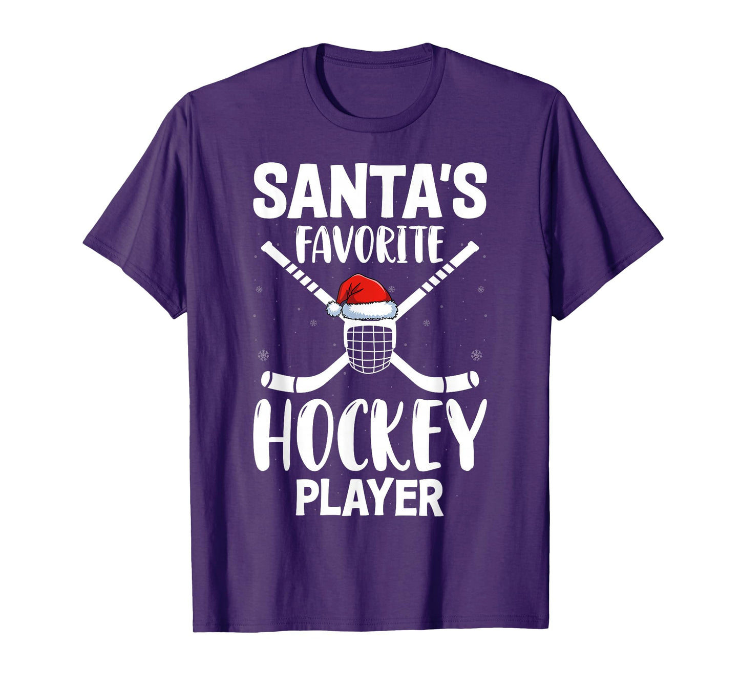 Santa's Favorite Hockey Player Christmas Day Hockey Lover T-Shirt
