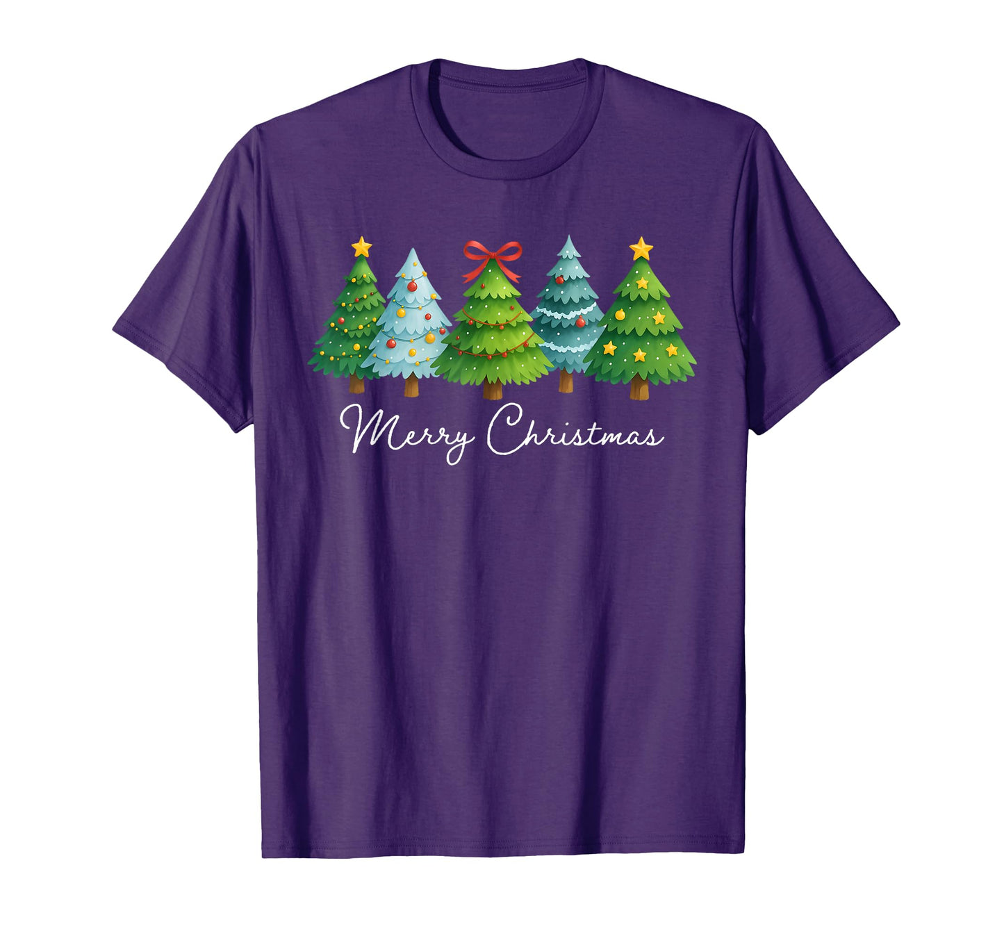 Merry Christmas Tree Women Men Christmas Coquette Bow Girly T-Shirt