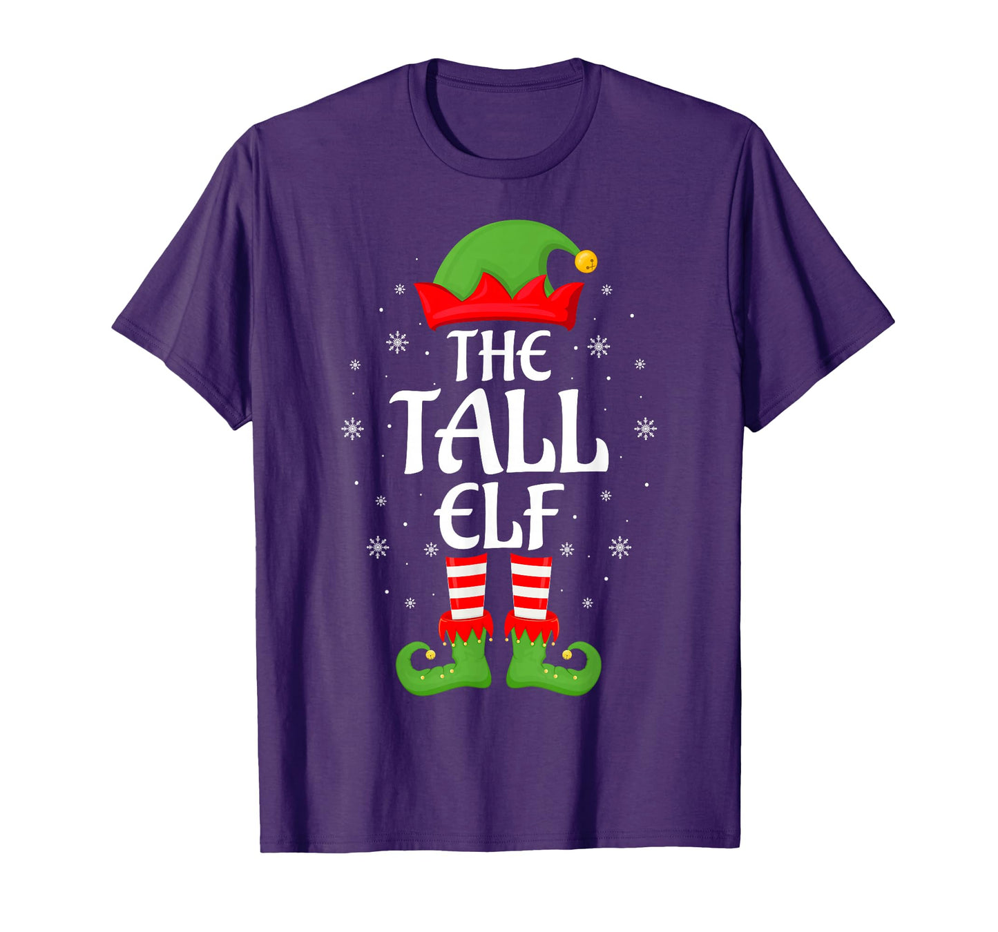 Tall Elf Xmas Family Matching Elf Squad Christmas T-Shirt