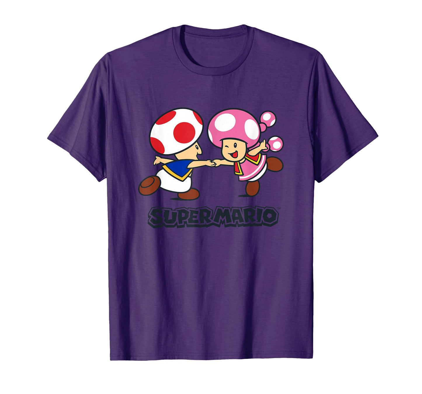 Super Mario Bros Happy Toads Classic Nintendo Duo T-Shirt