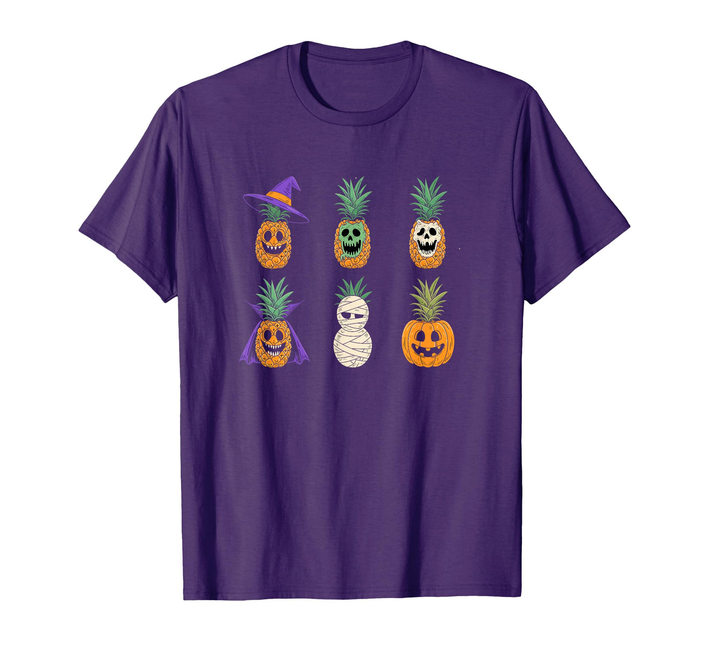 Tropical Halloween Pineapple Jack-o'-Lantern Variety Pack T-Shirt