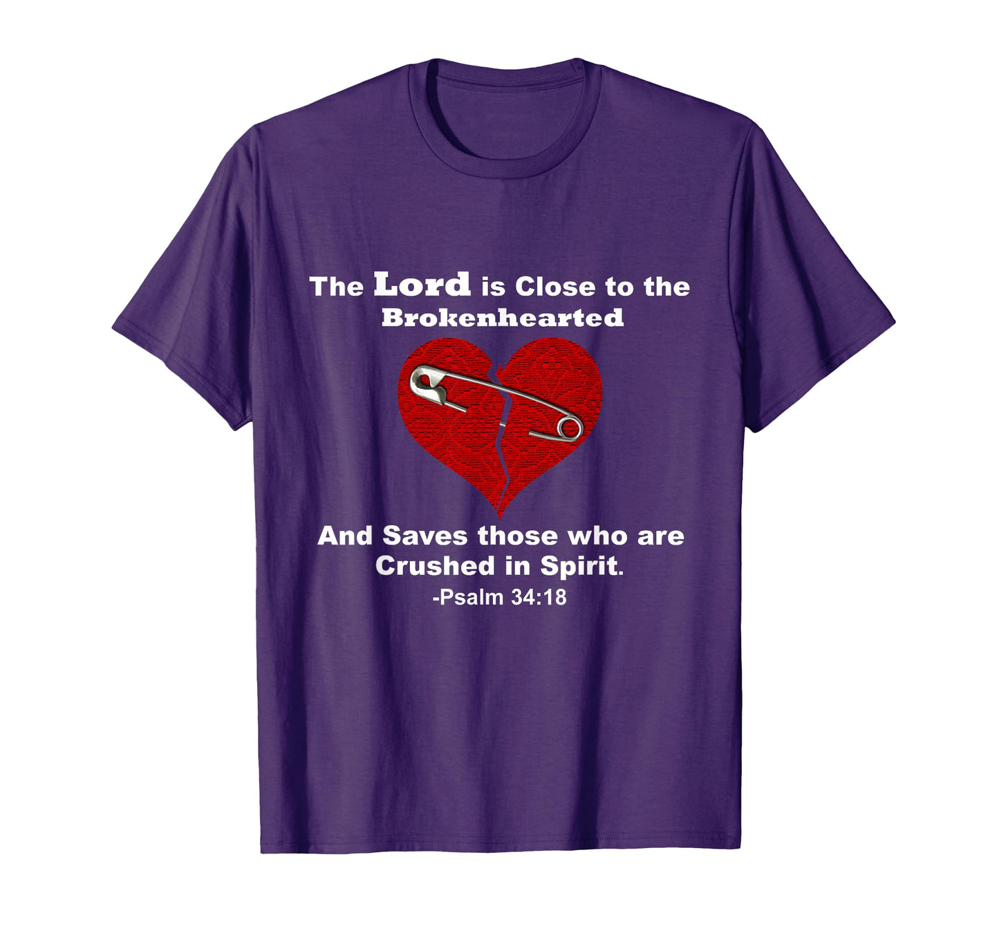 Jesus Lord Saves Brokenhearted Heart Broken Girl Women Boy T-Shirt