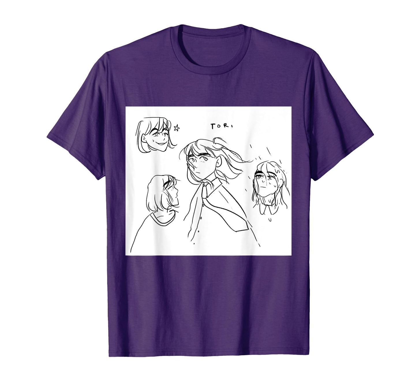 Tori Spring Sketches, Present For Tori's Fan, Drawing Lover T-Shirt