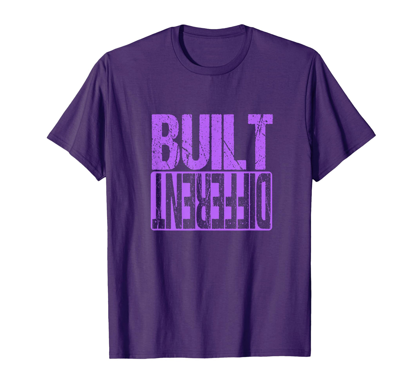 Purple Built Different Purple Color Graphic Purple T-Shirt
