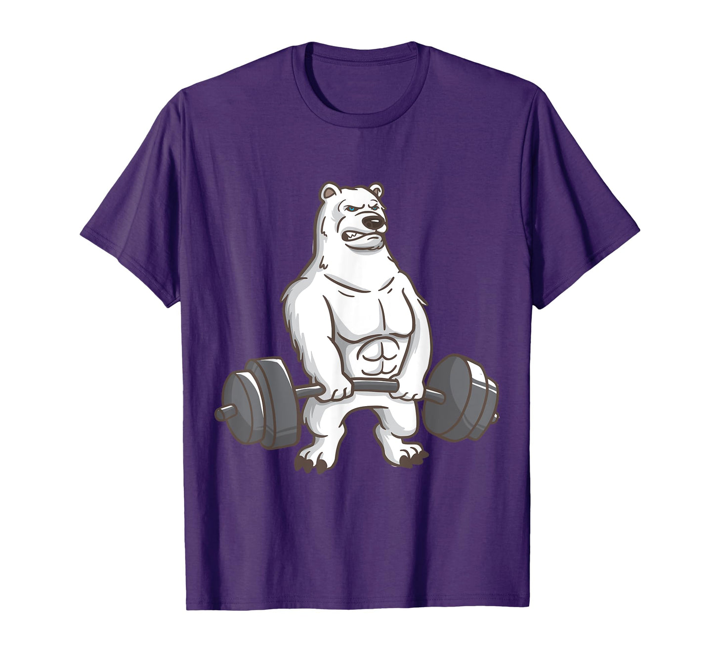 Polar Bear Powerlifting Weightlifting Gym And Animal Lovers T-Shirt