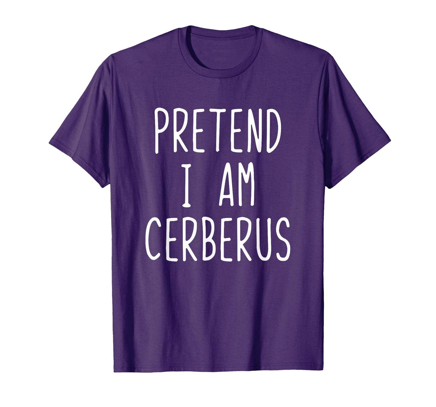 Pretend I'm Cerberus Costume Halloween Funny Lazy Adult Kids T-Shirt