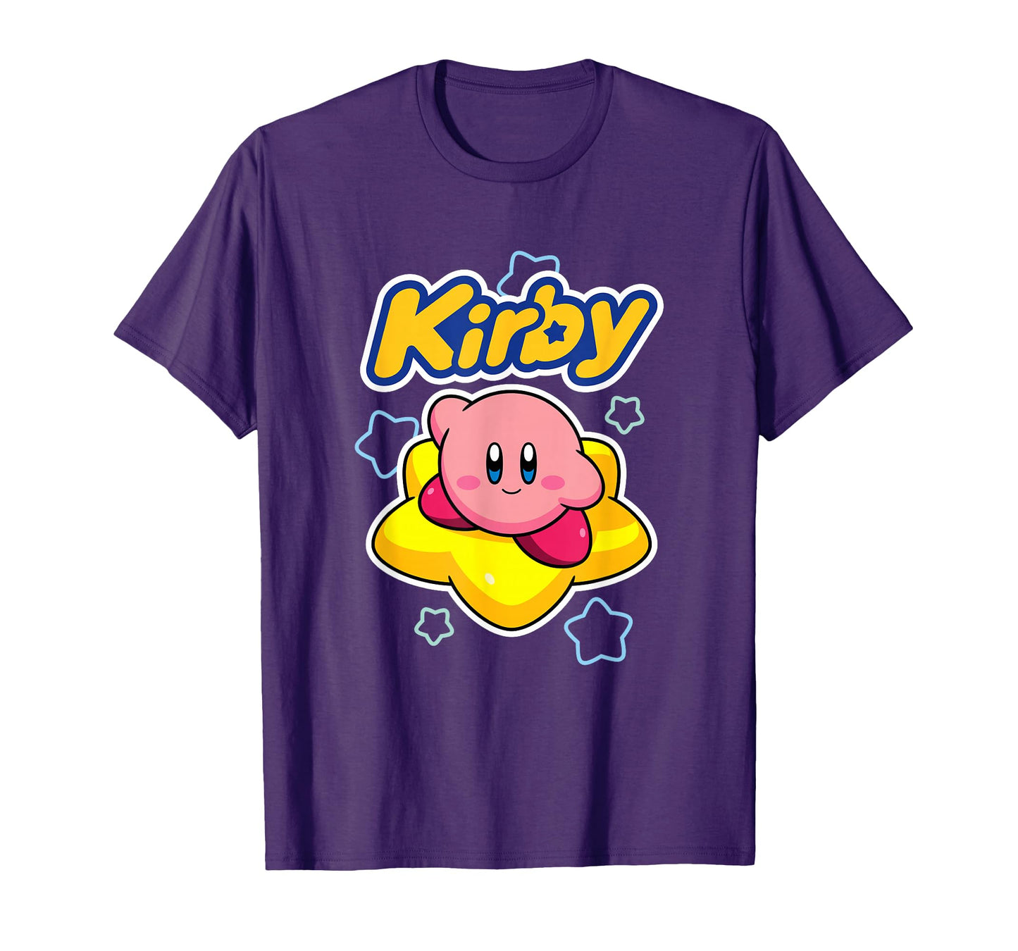 Kirby Nintendo Big Star Surfing Portrait T-Shirt