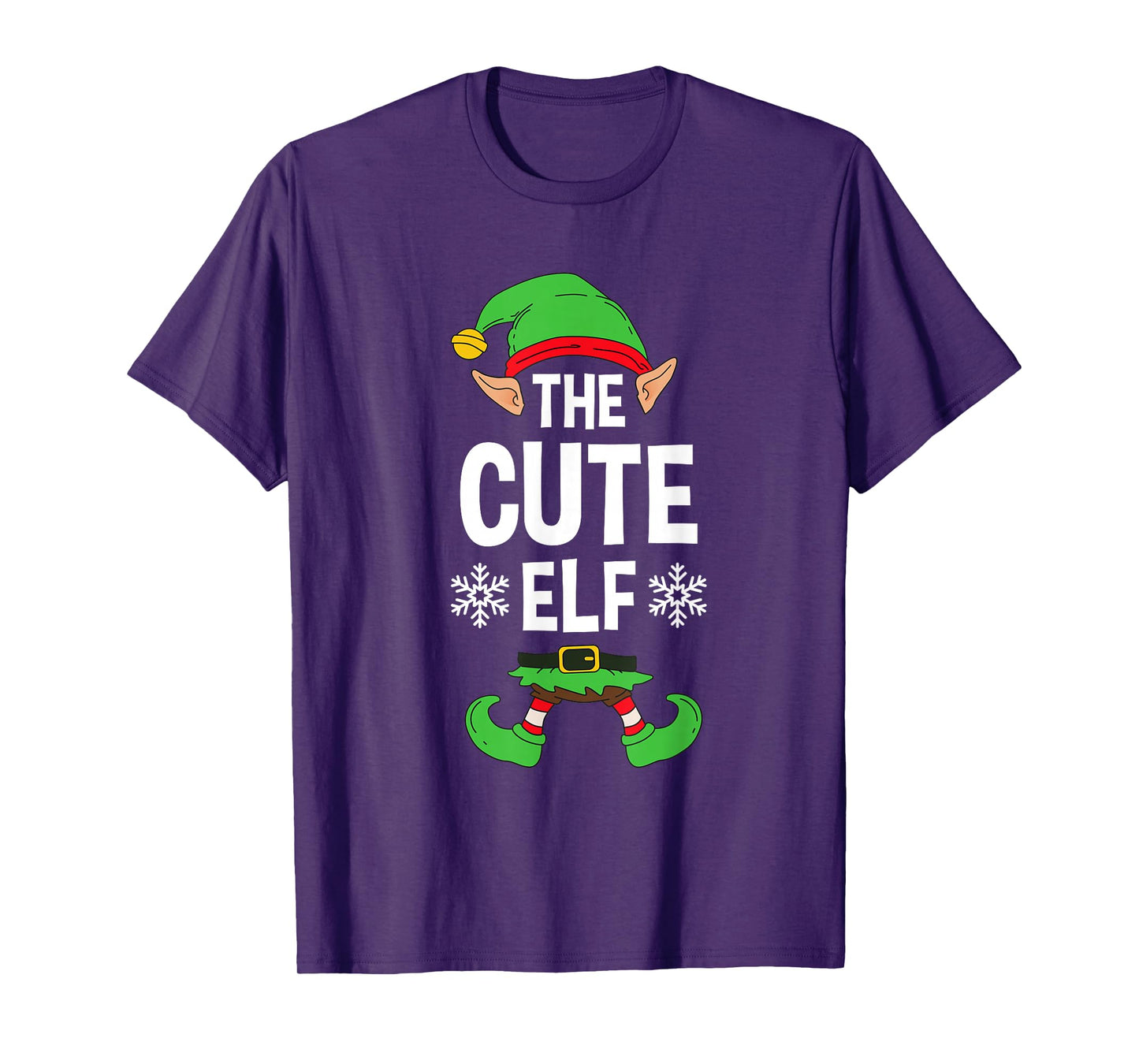 The Cute Elf Party Family Group Matching X-Mas Cutest Saying T-Shirt
