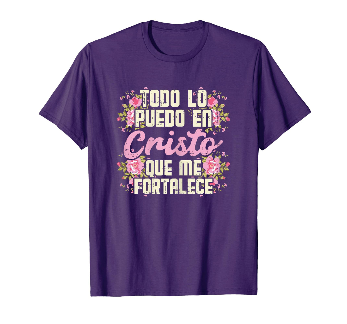 Todo Lo Puedo En Cristo God Jesus Spanish Christian Gift T-Shirt