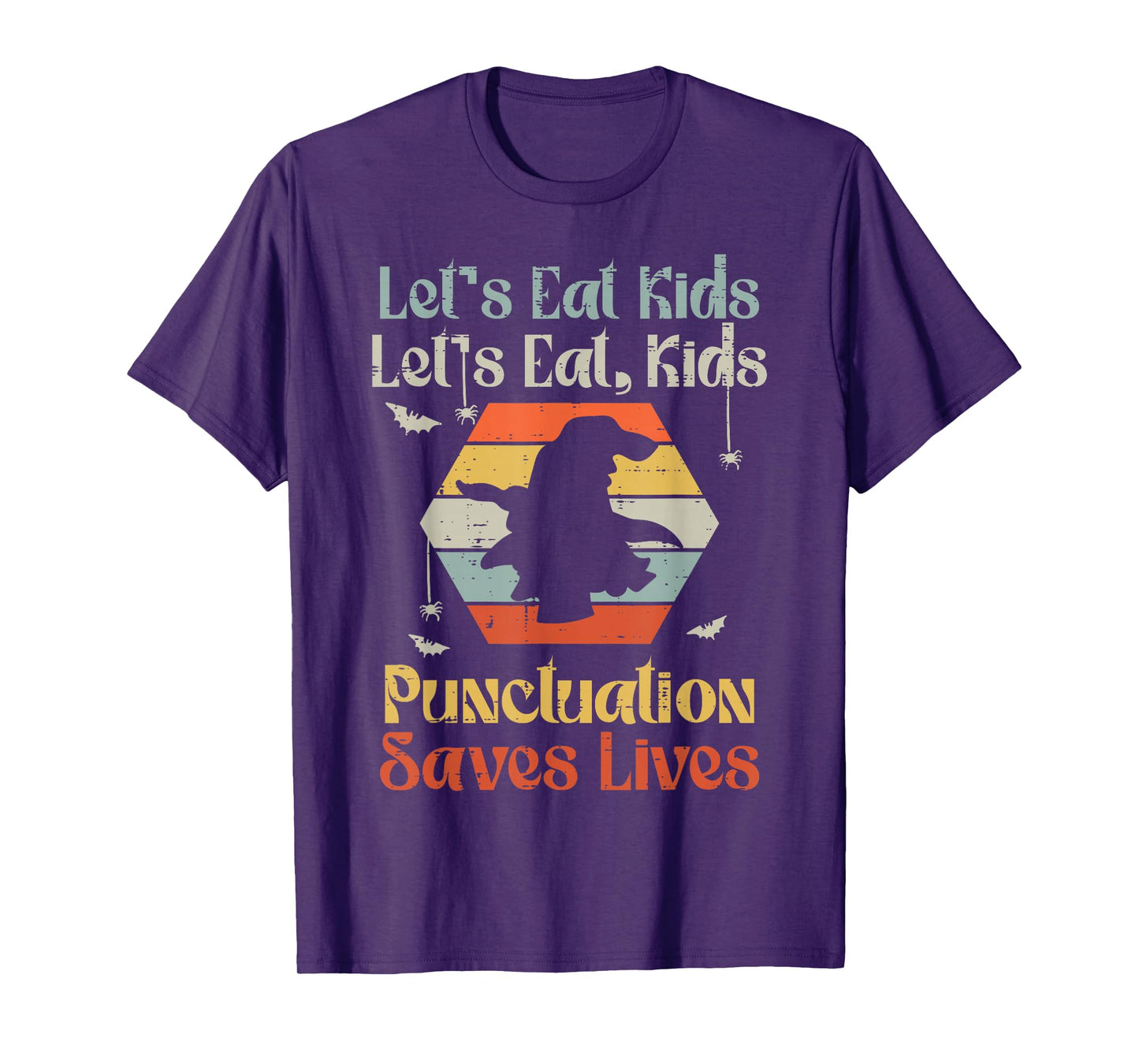 Halloween Lets Eat Kids Funny English Teacher Costume Women T-Shirt