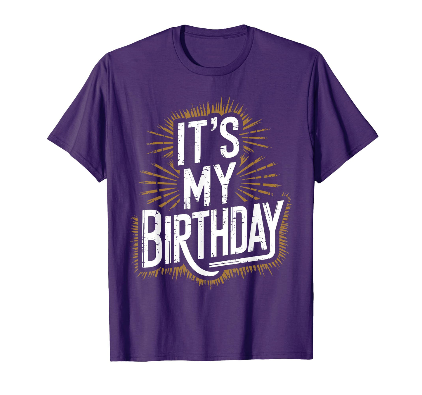 Vintage It's My Birthday Distressed Men Women Kids B-day T-Shirt