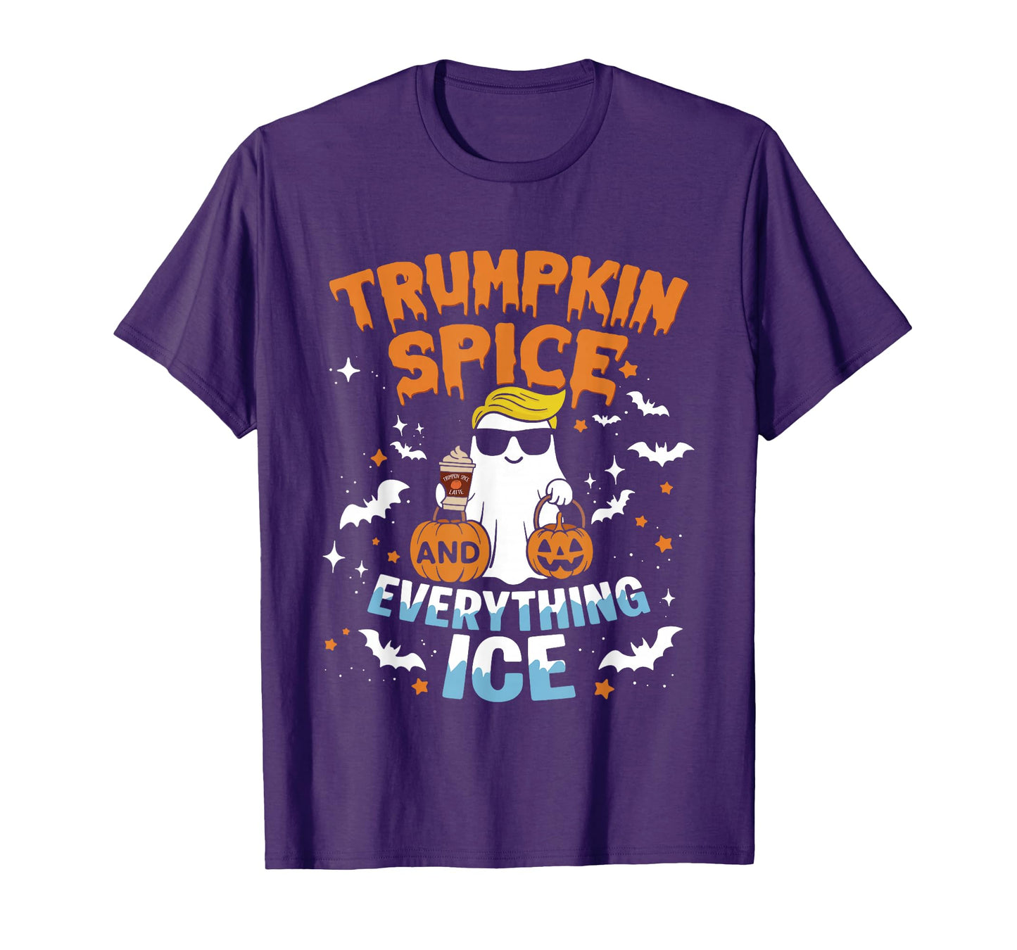 Trumpkin Spice and Everything Ice Fall Autumn Halloween T-Shirt