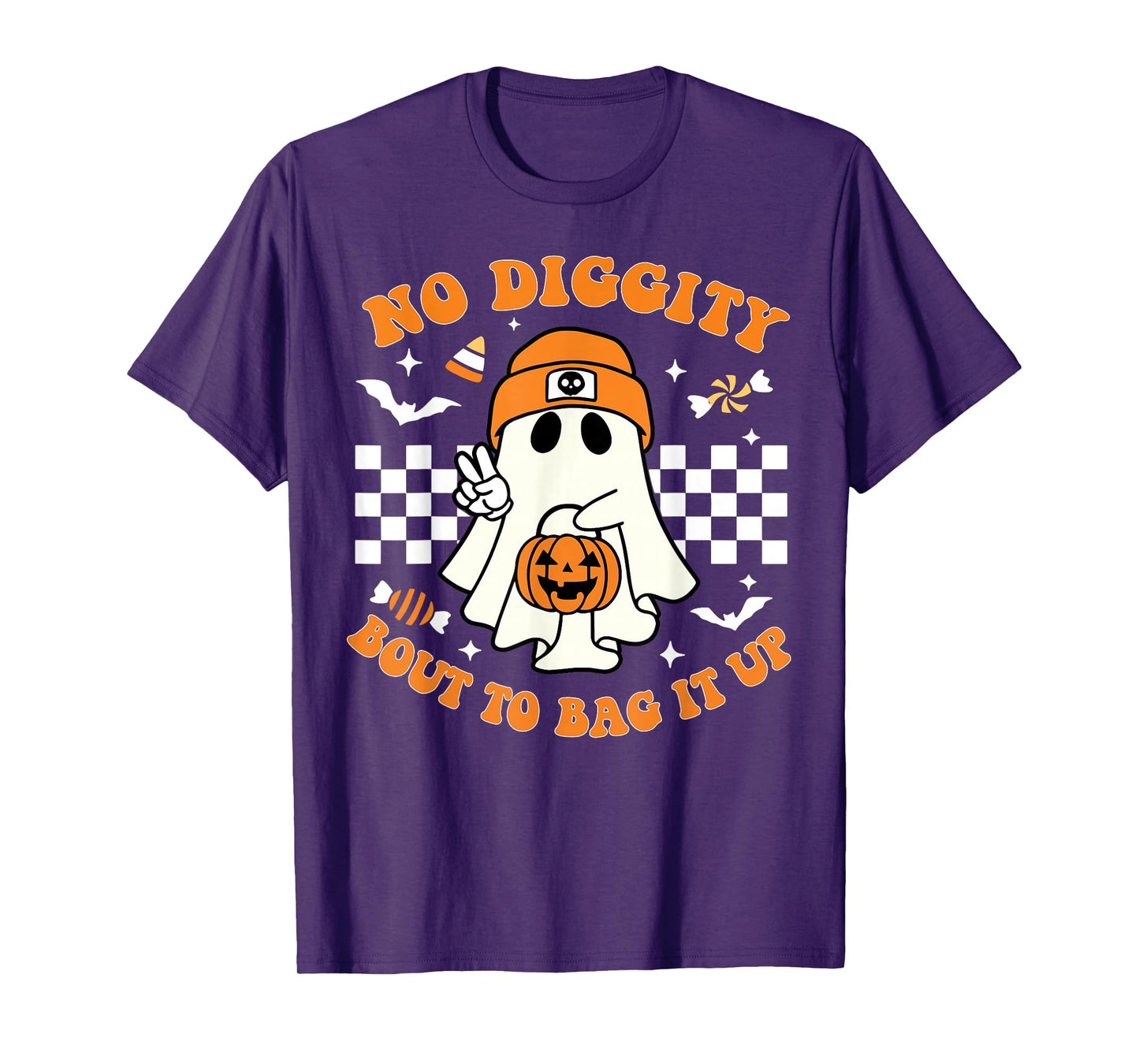 No Diggity Bout to Bag It Up - Ghost Halloween T-Shirt
