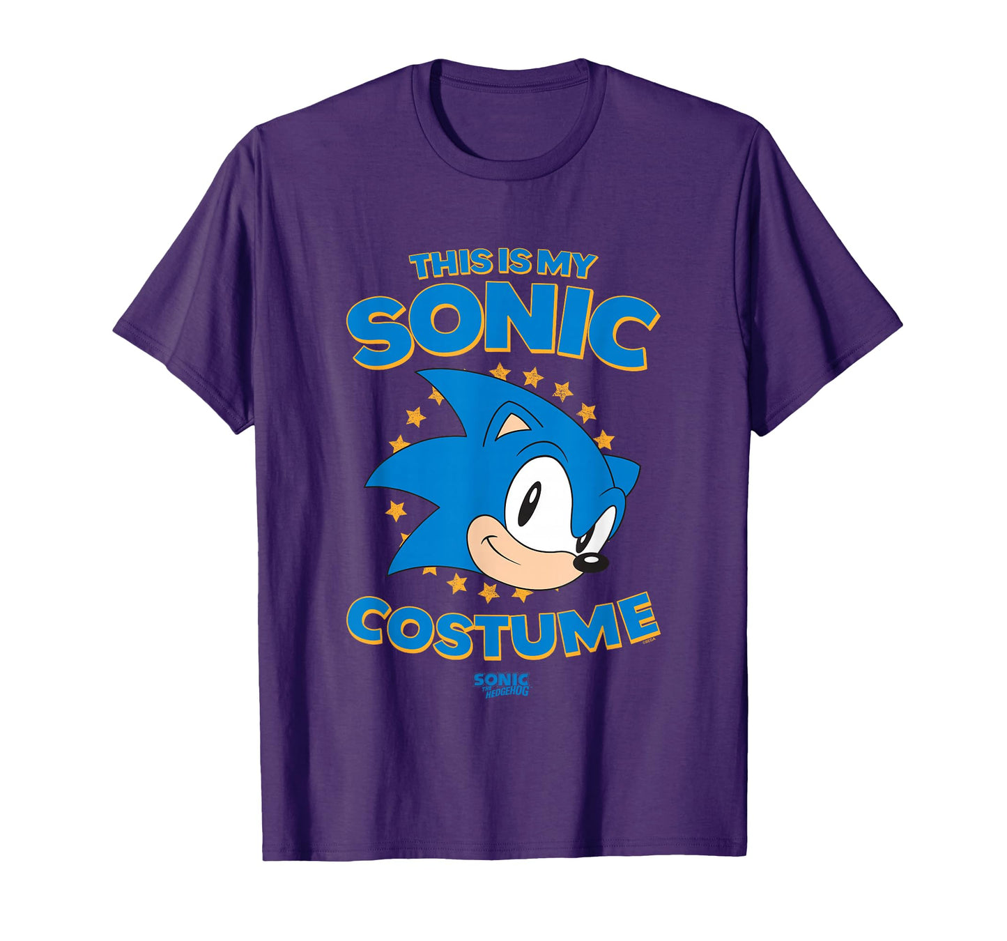 Sonic The Hedgehog Halloween This Is My Sonic Retro Costume T-Shirt