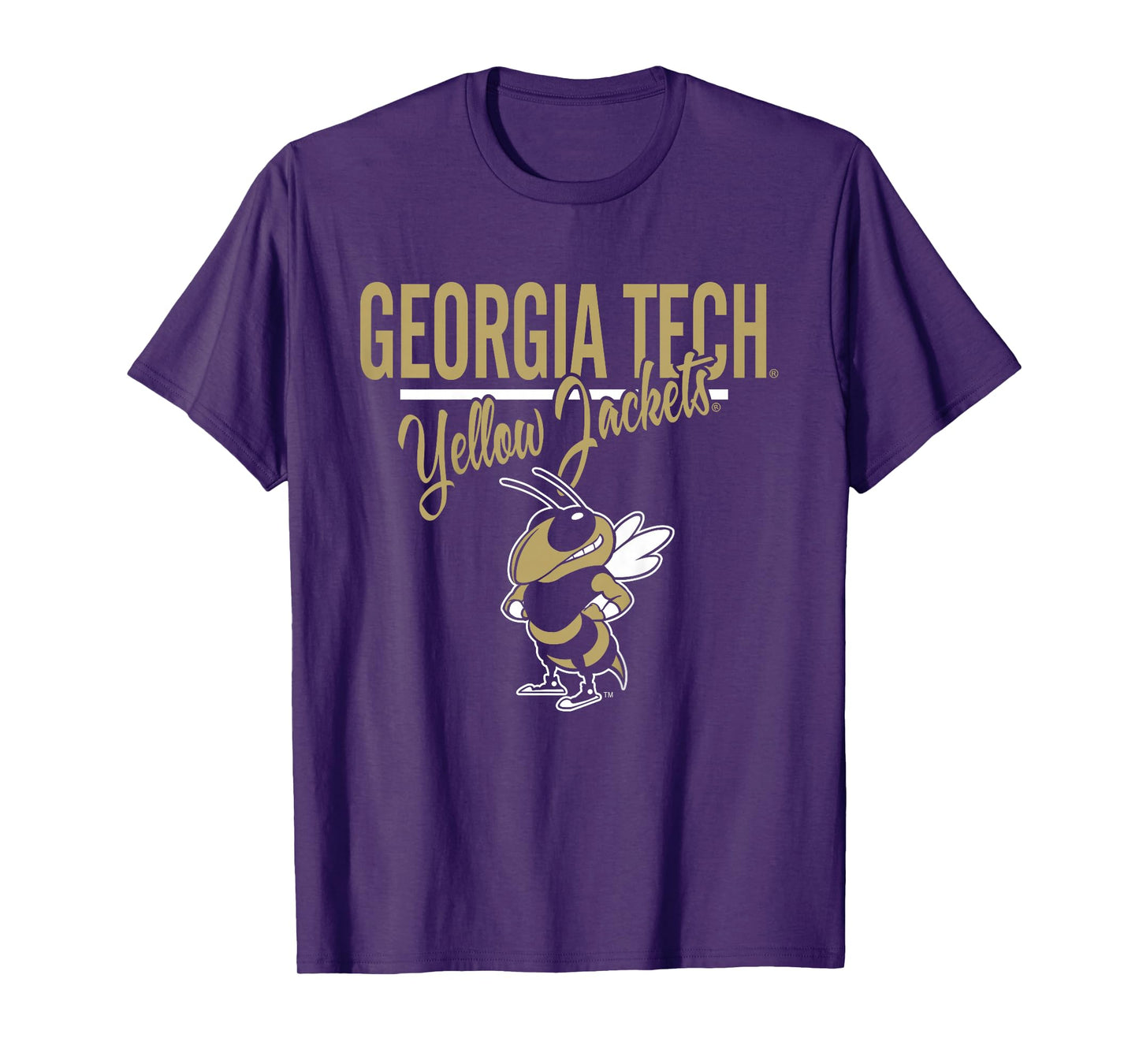 Kids Georgia Tech Yellow Jackets Kid's Mascot Navy T-Shirt