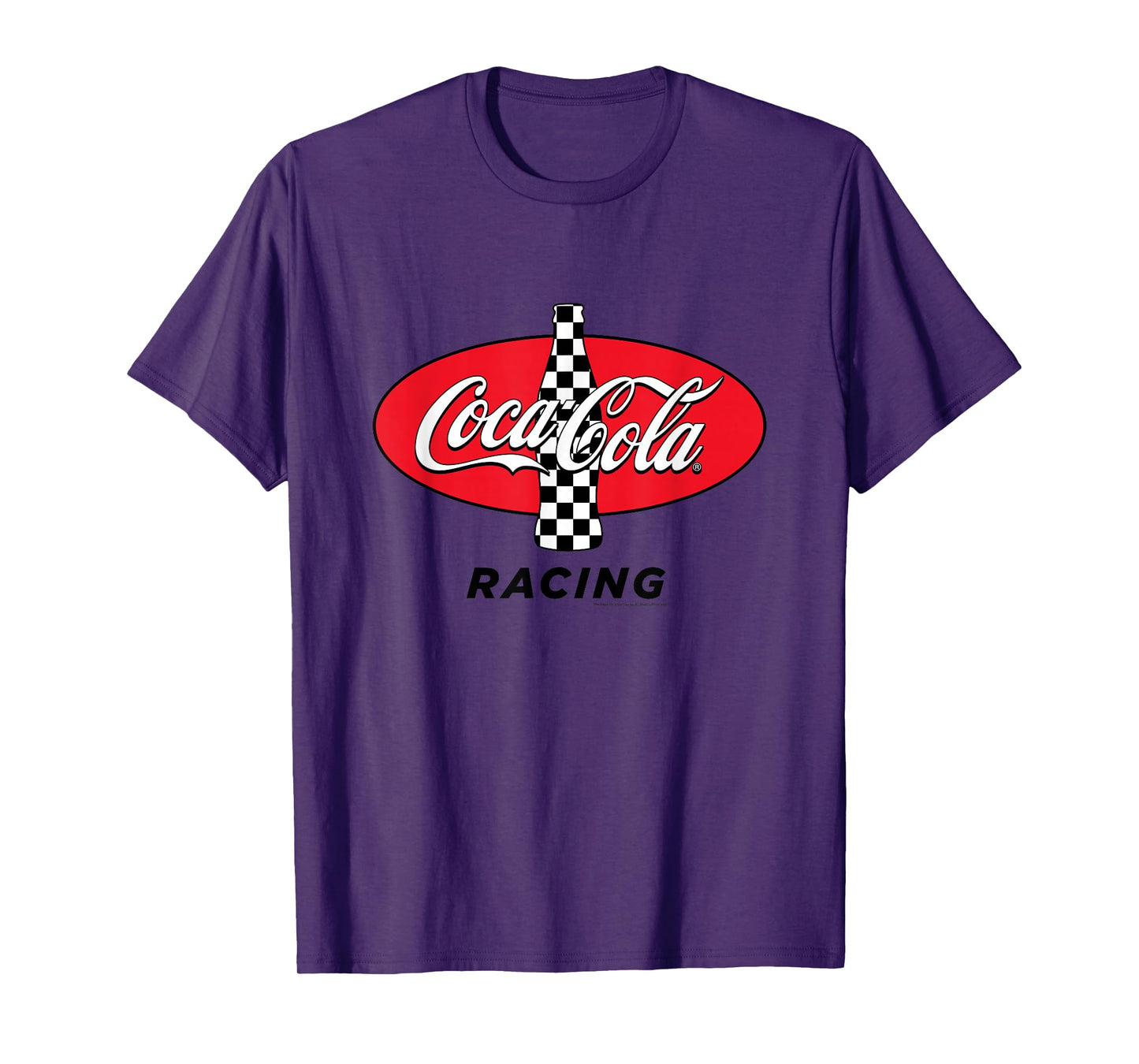 Coca-Cola Racing Red Checkered Vintage T-Shirt