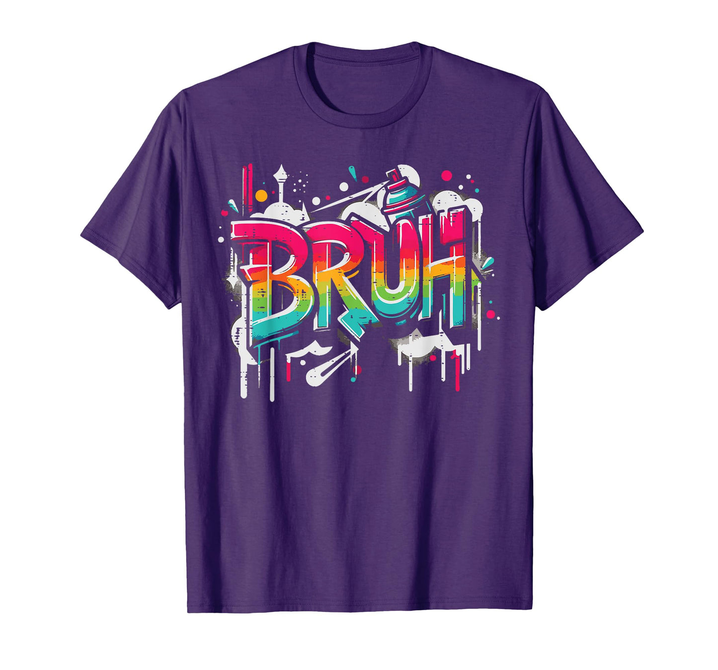 Bruh Graffiti Funny Saying Street Art Meme Men Boys Kids T-Shirt