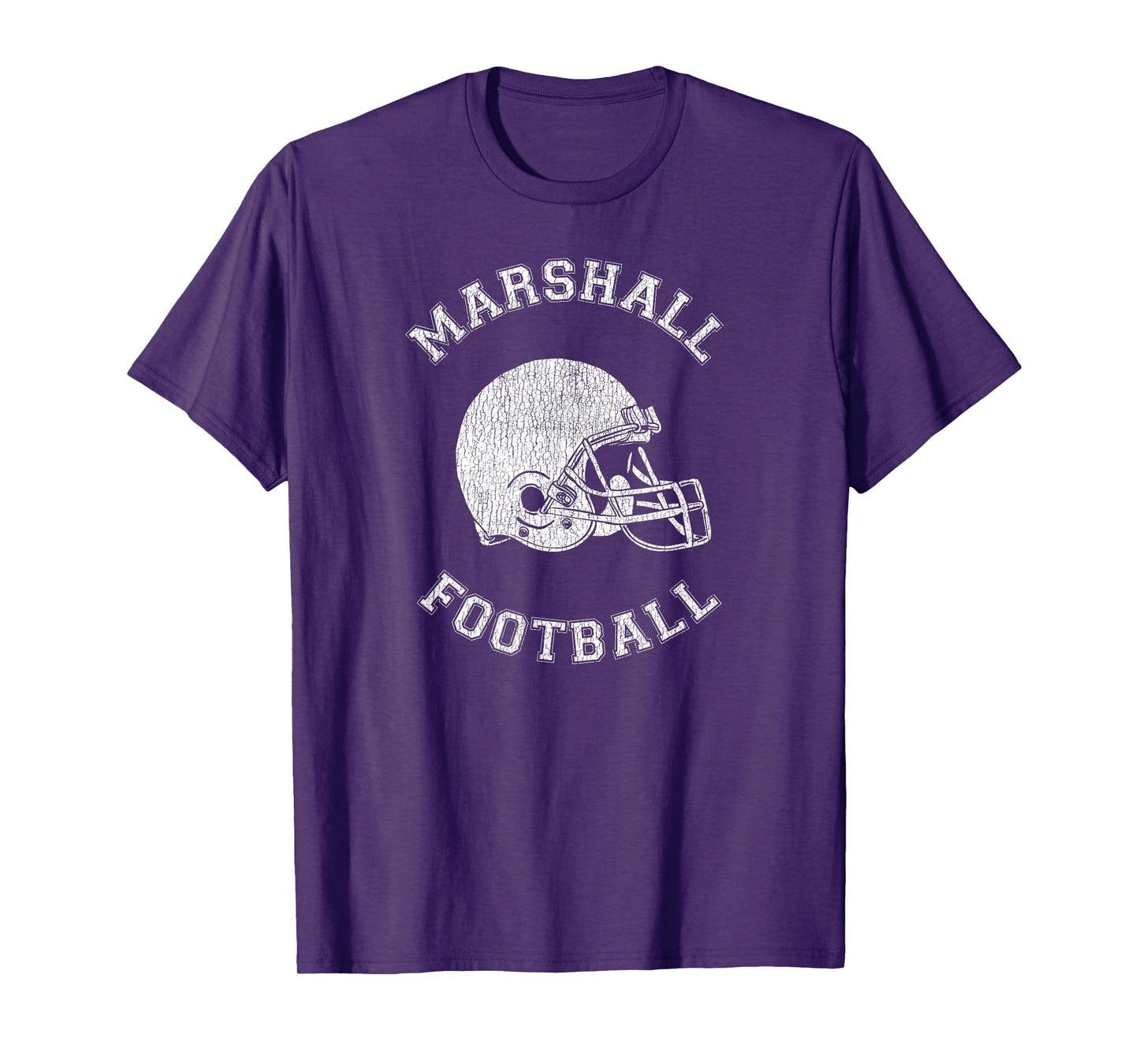 Marshall Football Distressed 1980's Retro P.E.Dept Style T-Shirt