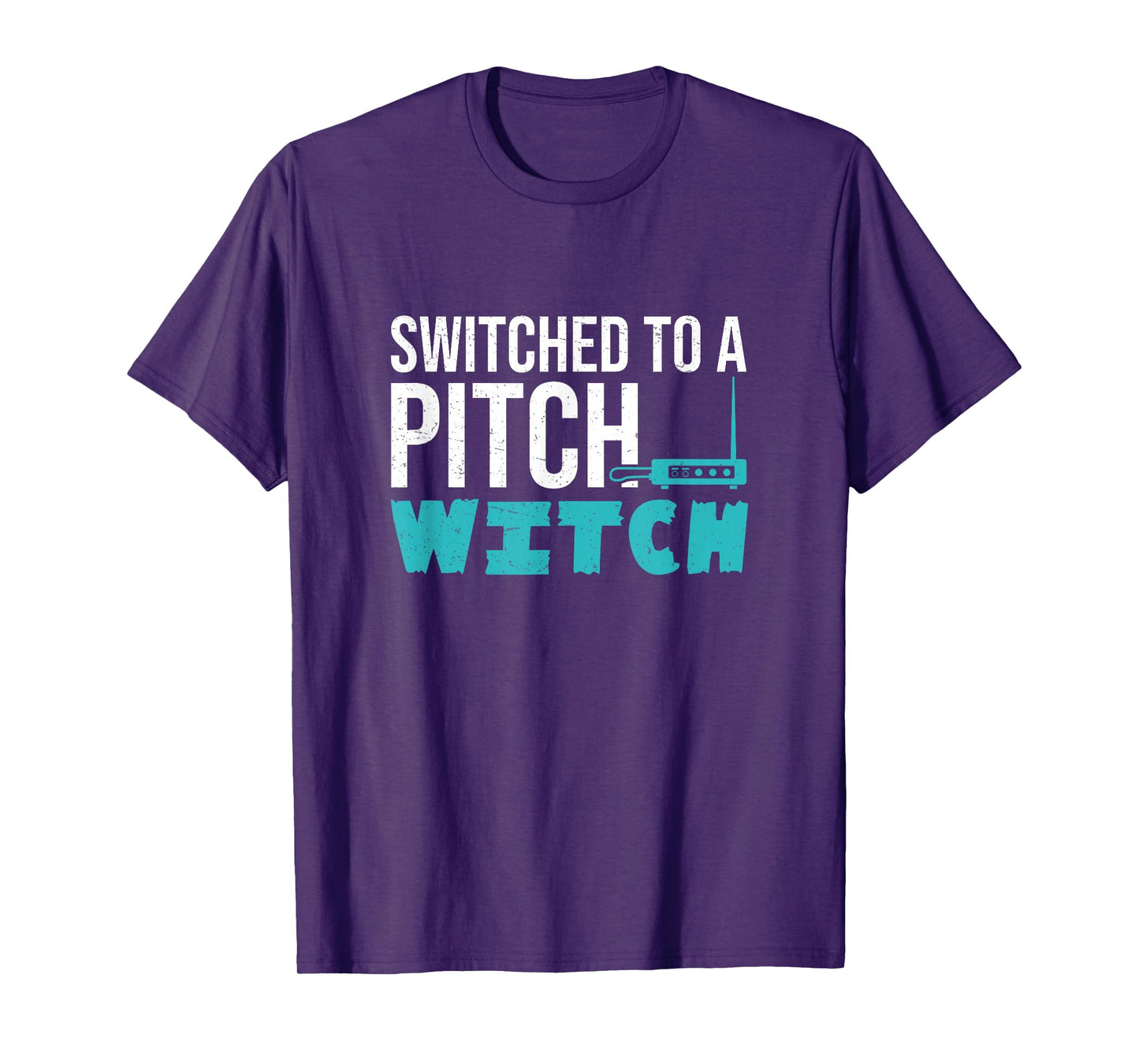 Switched to A Pitch Witch Funny Theremin Player Thereminists T-Shirt