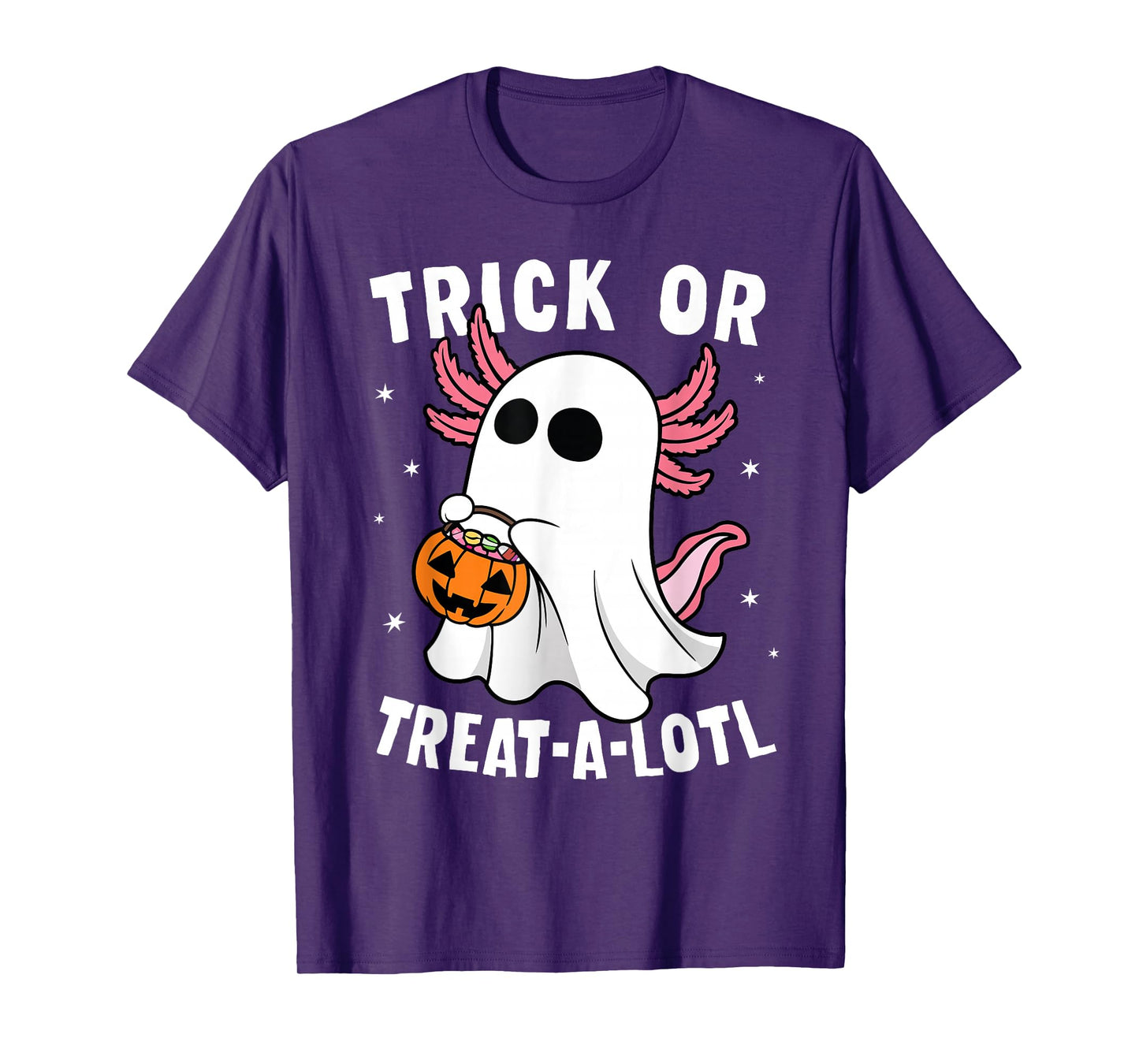 Trick or Treat A Lotl Axolotl Halloween Costume Toddler Kids T-Shirt