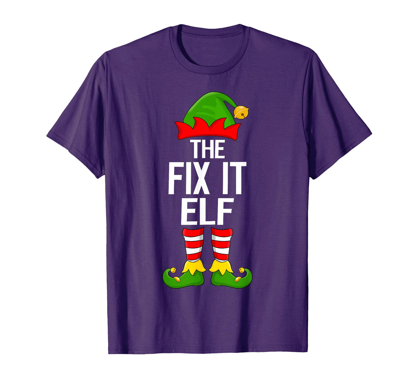 Fix It Elf Xmas Matching Family Elf Squad Christmas T-Shirt