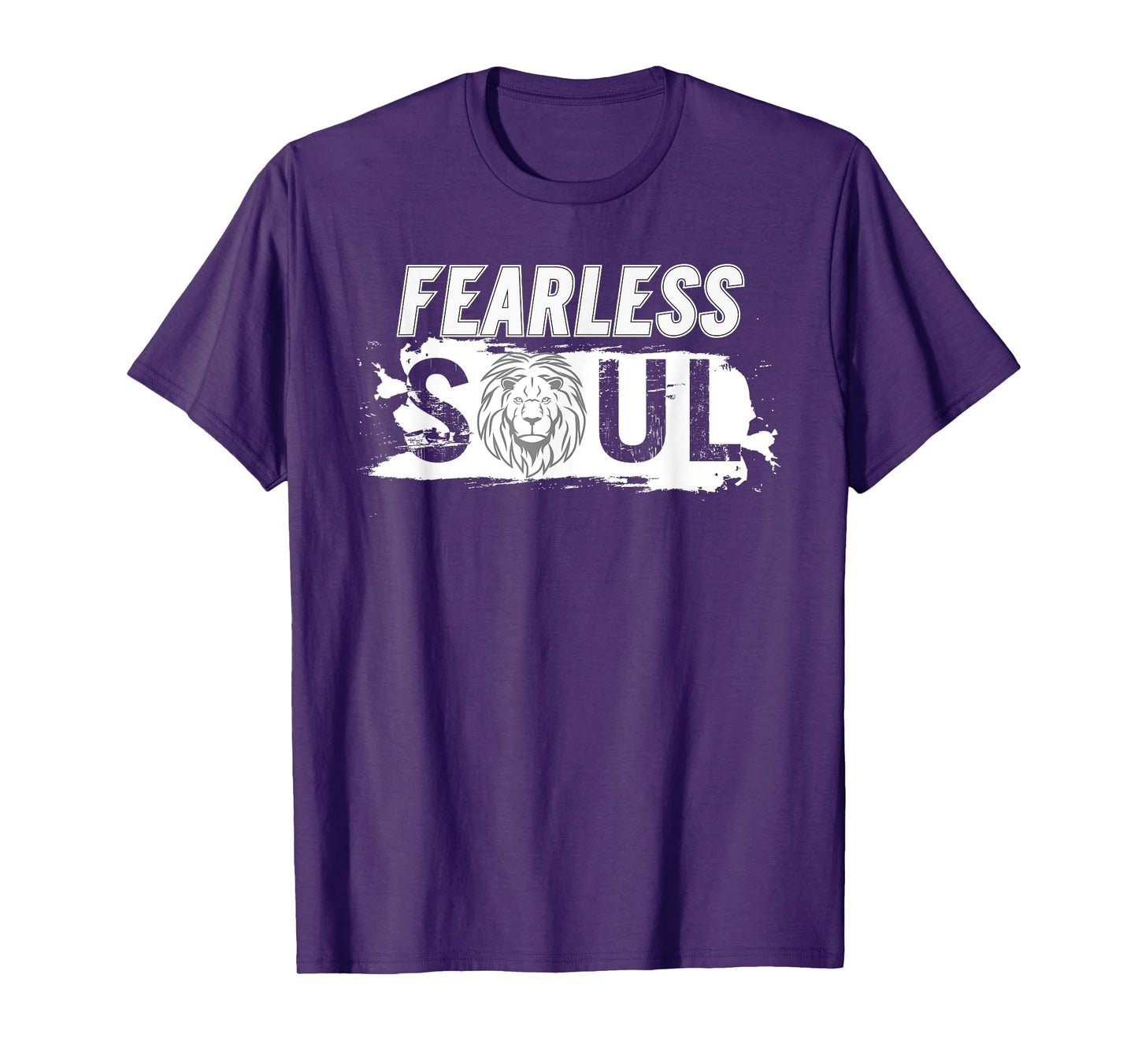 Fearless soul lion Funny Design motivation fun fearless lion T-Shirt