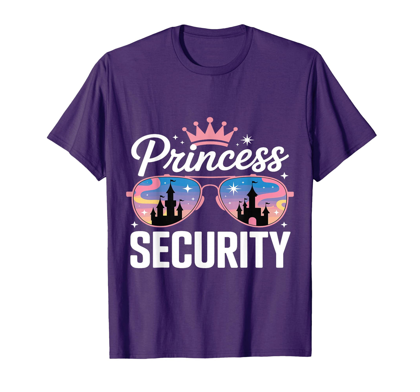 Princess Security Retro Castle Magic Family Trip Party Mom T-Shirt
