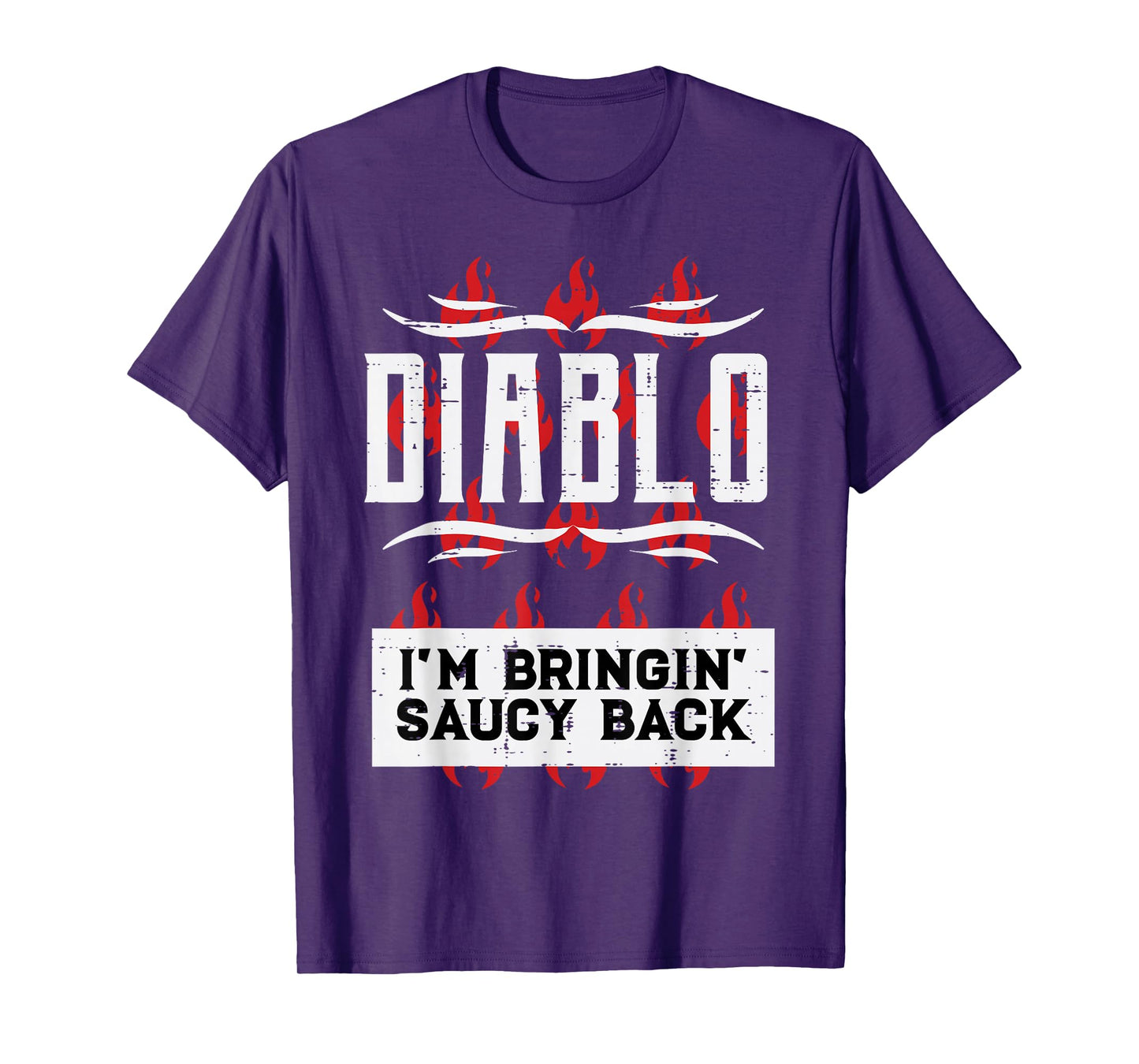 Halloween Diablo Hot Sauce Funny Lazy Food Costume Men Women T-Shirt
