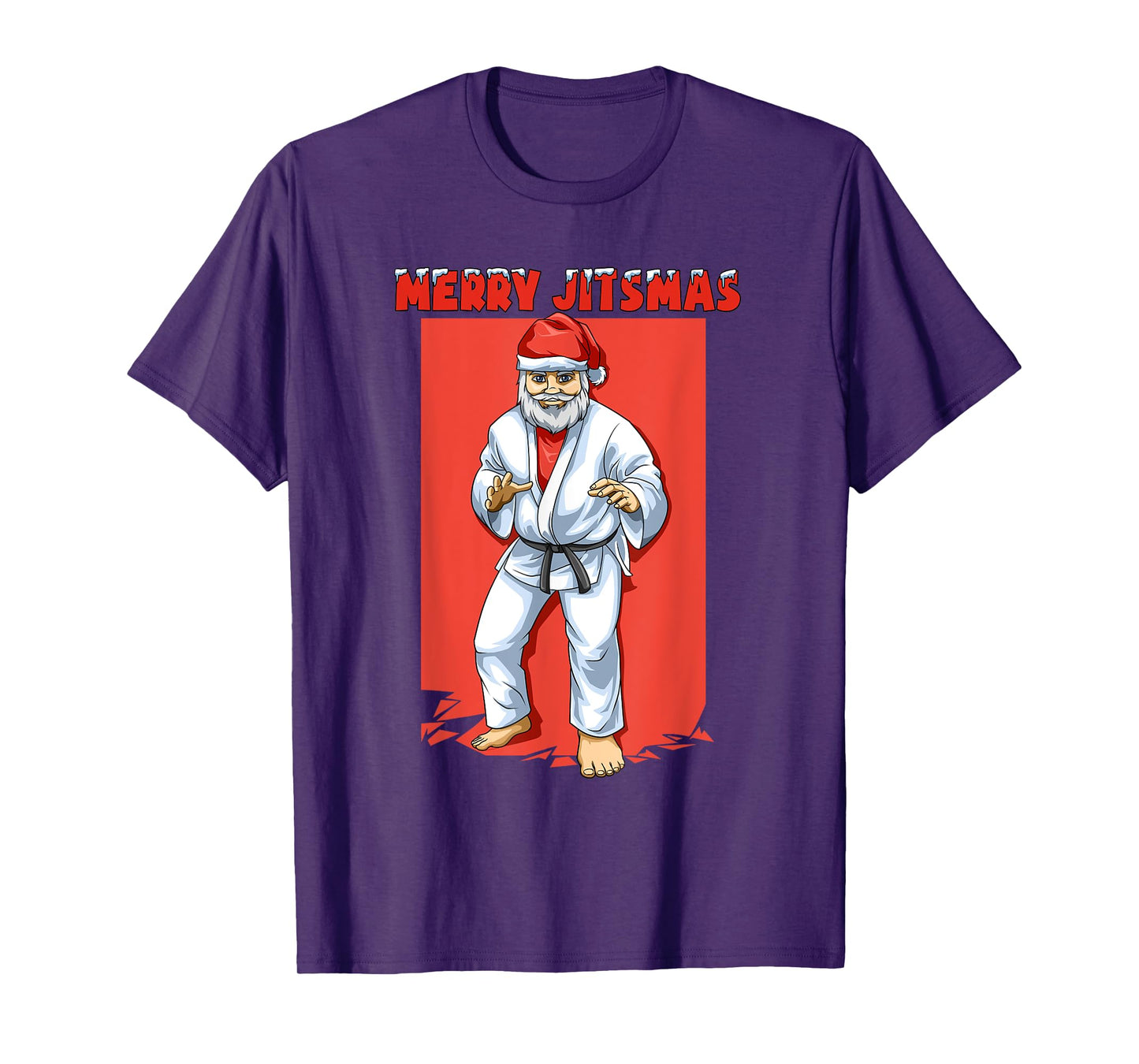 Christmas Jiu Jitsu and MMA Santa Claus T-Shirt