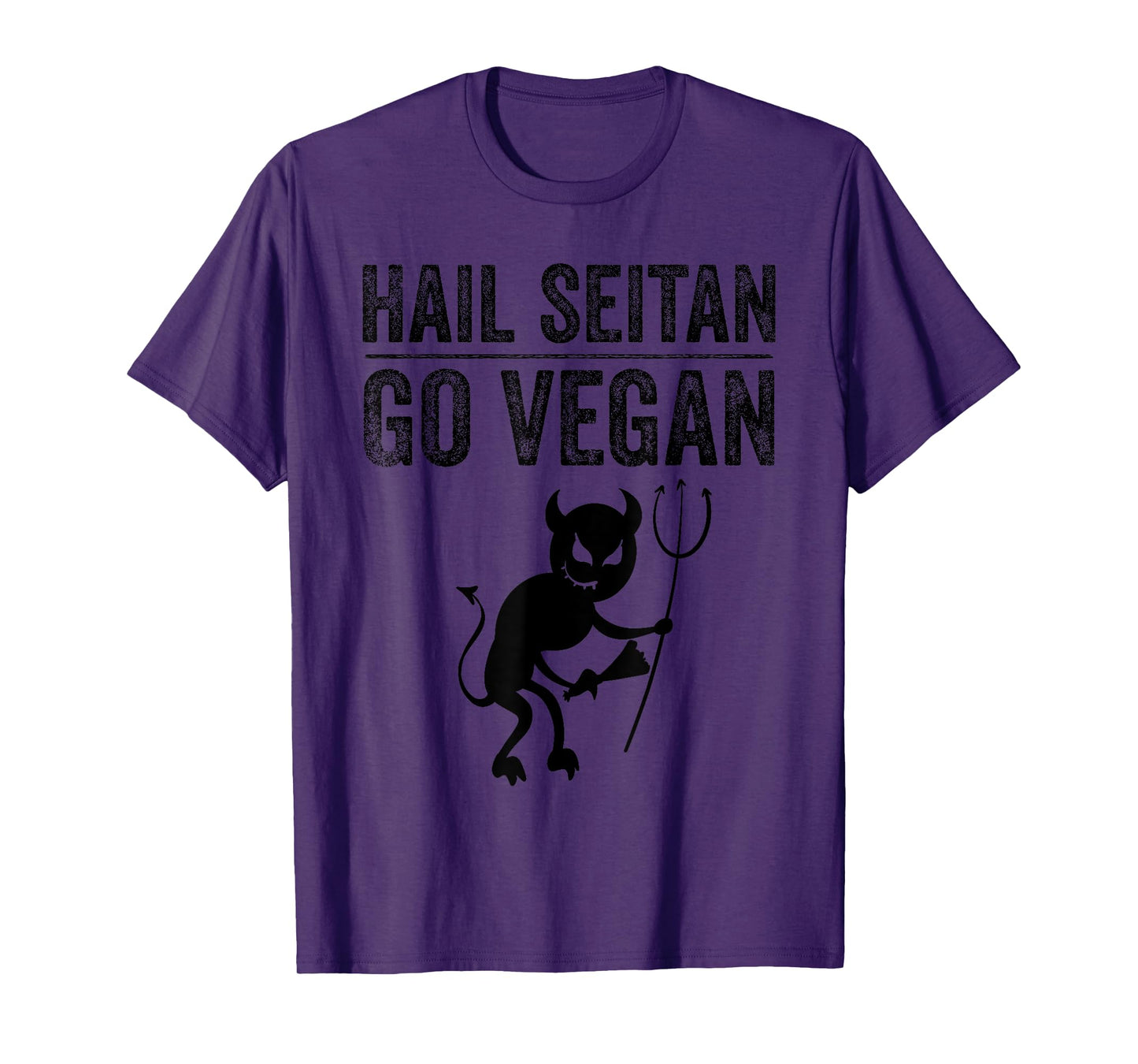 Funny Hail Seitan Go Vegan Cool Vegetarian Gift Men Women T-Shirt