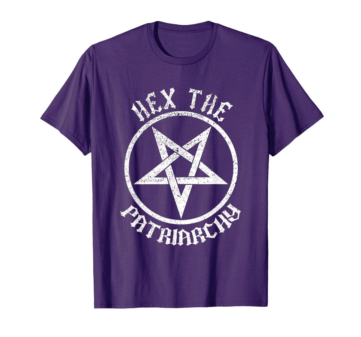Feminist Witch Hex The Patriarchy Halloween Pentagram Occult T-Shirt