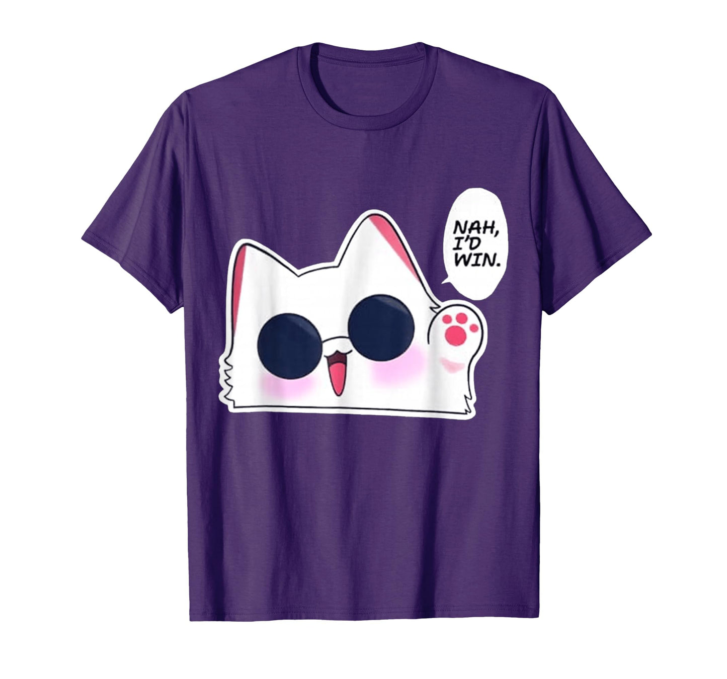 Nah I'd Win Gojo Cat Japanese MEME FUNNY T-Shirt