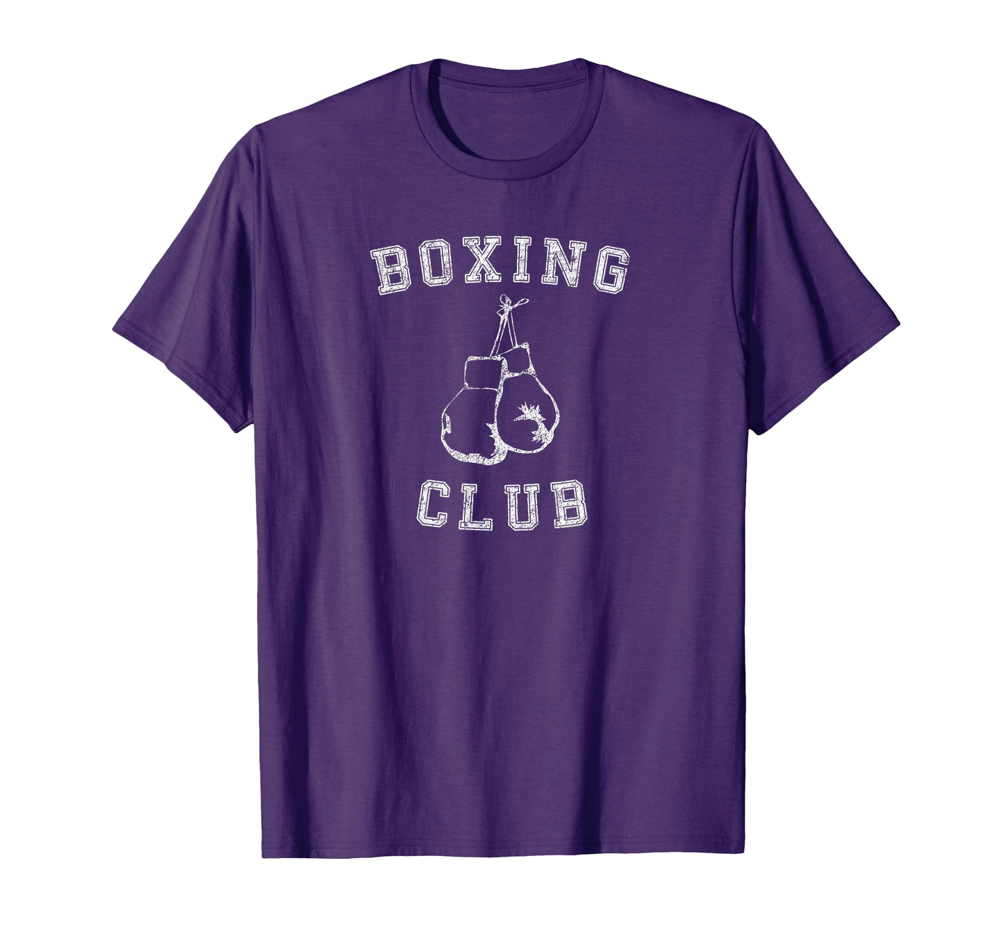 Vintage Distressed Boxing Club T Shirt with Boxing Gloves T-Shirt