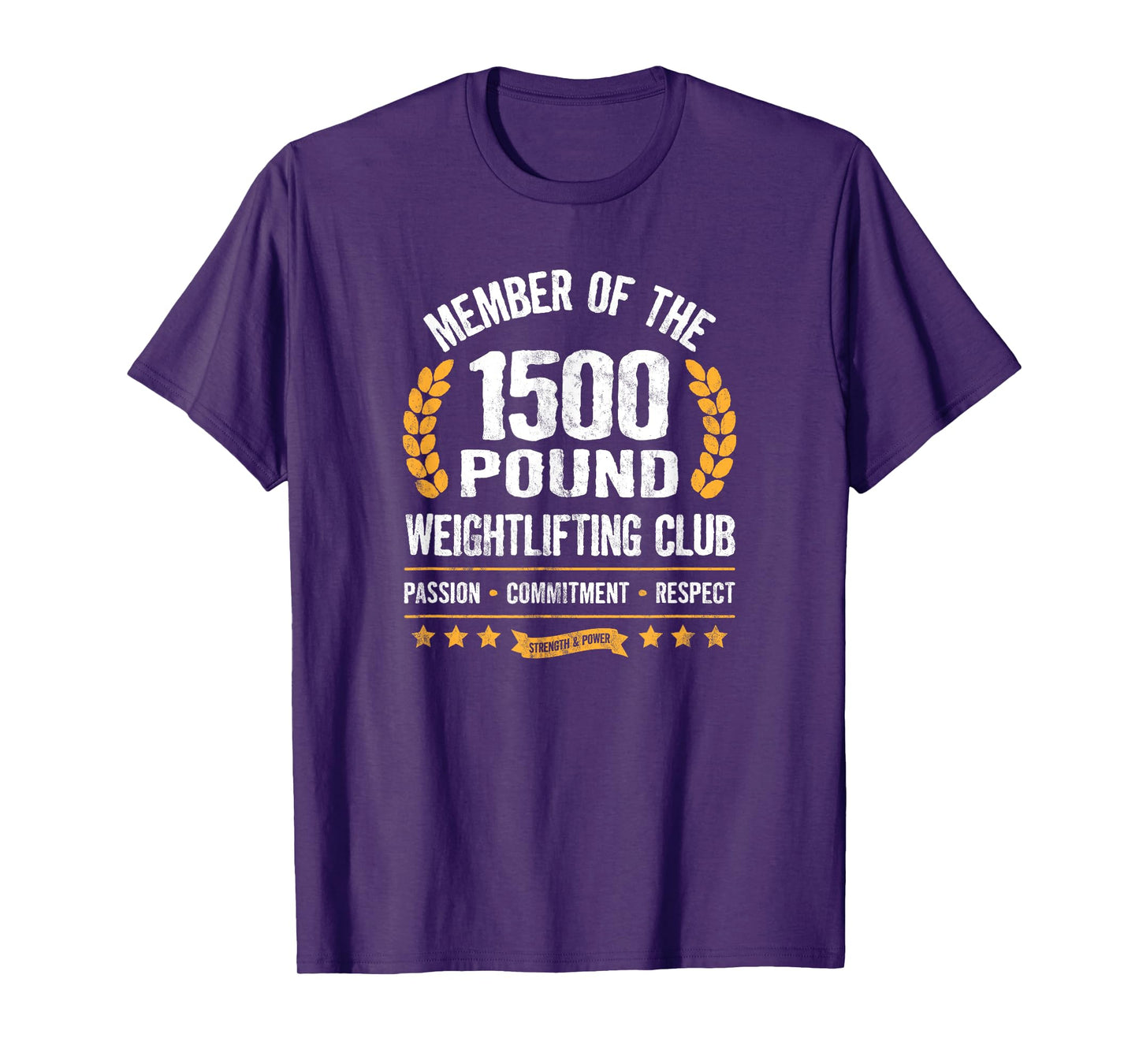 1500 Pound Club Shirt Strong Men and Women Gym T-Shirt T-Shirt