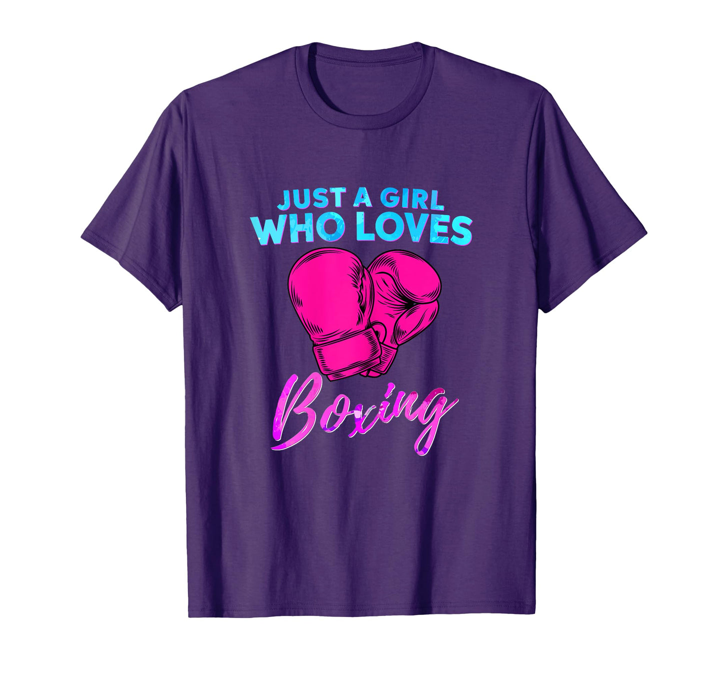 Just a Girl Who Loves Boxing Girls Boxing Gift T-Shirt