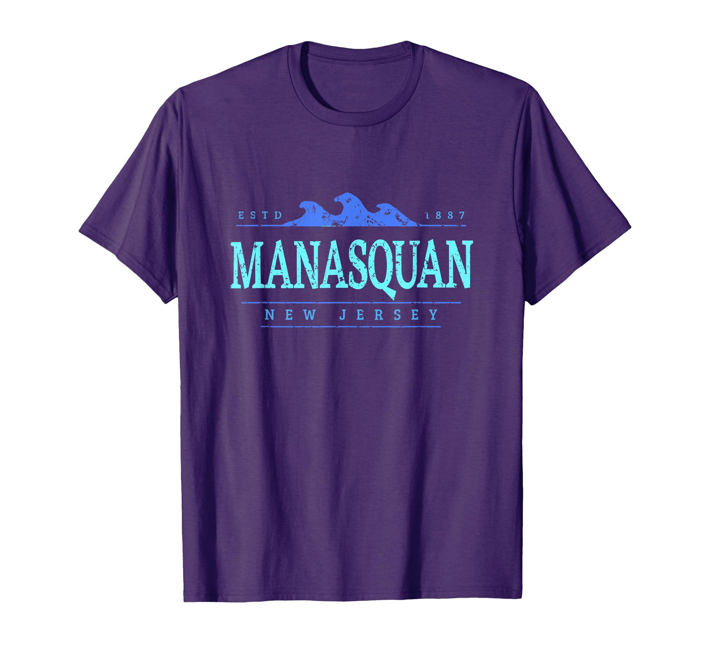 Manasquan New Jersey | Manasquan NJ Shoreline T-Shirt