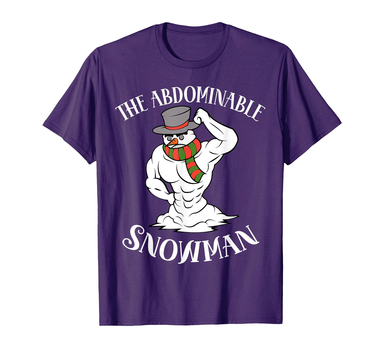 Funny Christmas Workout Xmas Abominal Snowman Abdominal Gift T-Shirt