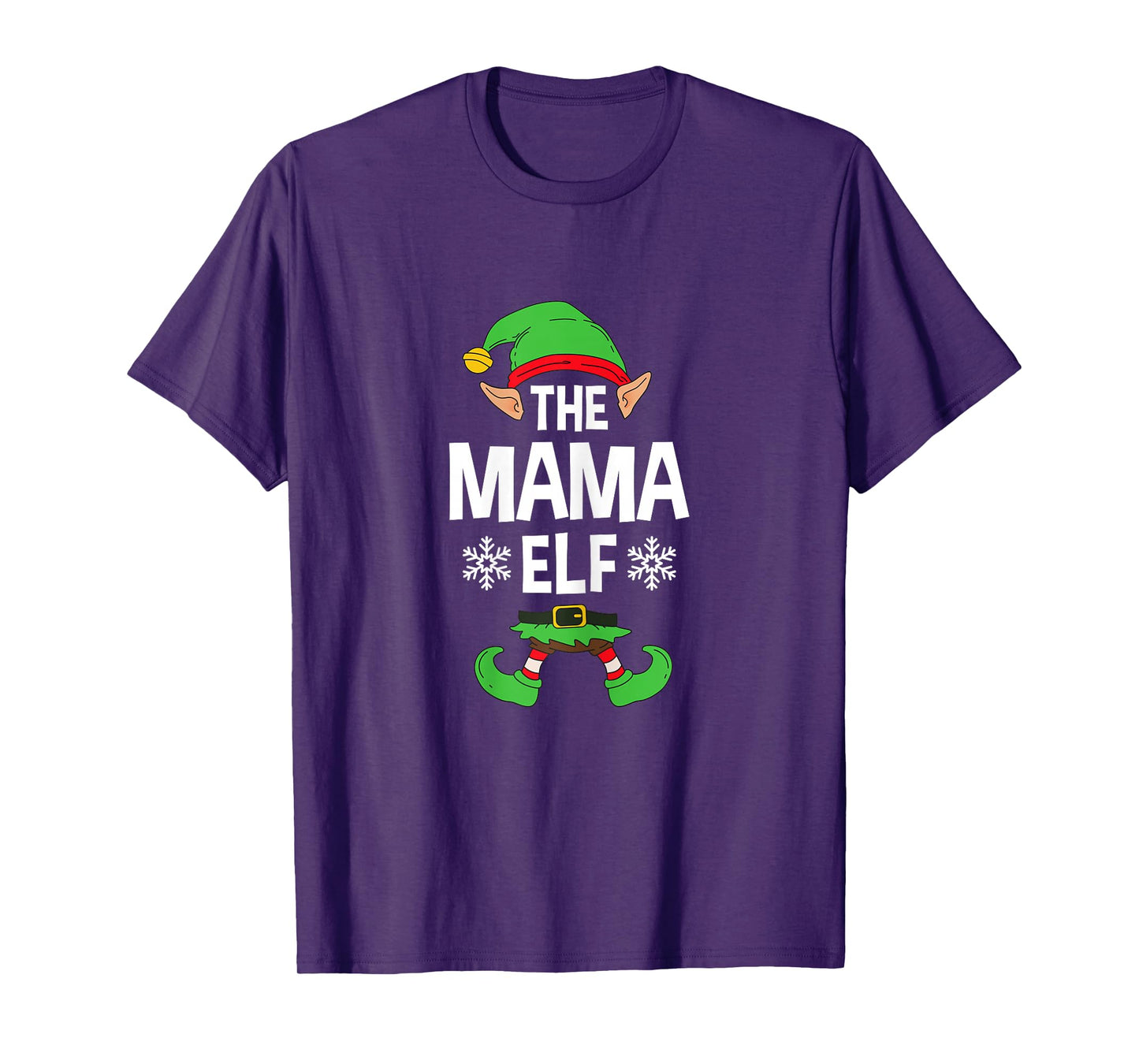 The Mama Elf Party Family Group Matching Mother X-Mas Mum T-Shirt
