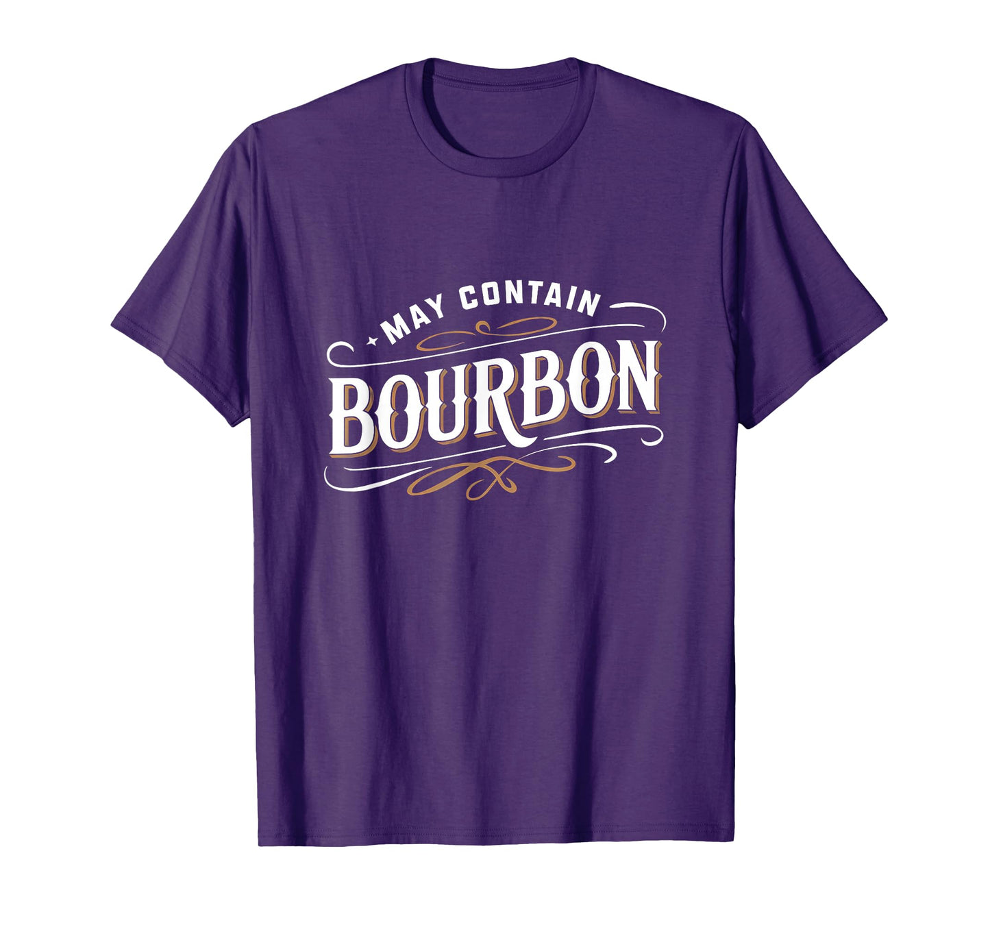 May Contain Bourbon Classic Whiskey Lover Design T-Shirt