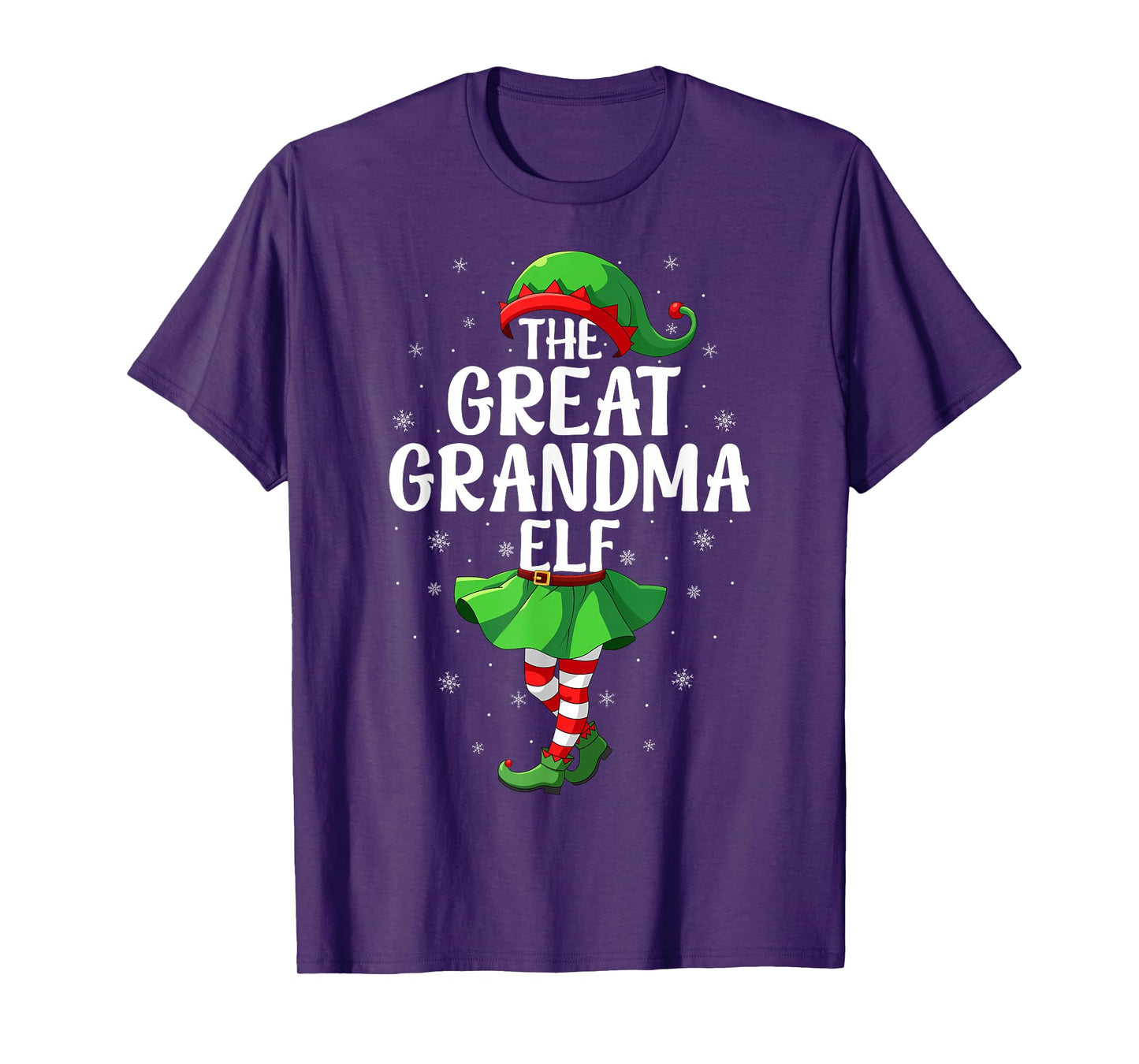Great Grandma Elf Christmas Girl Women Elf Squad Xmas Family T-Shirt
