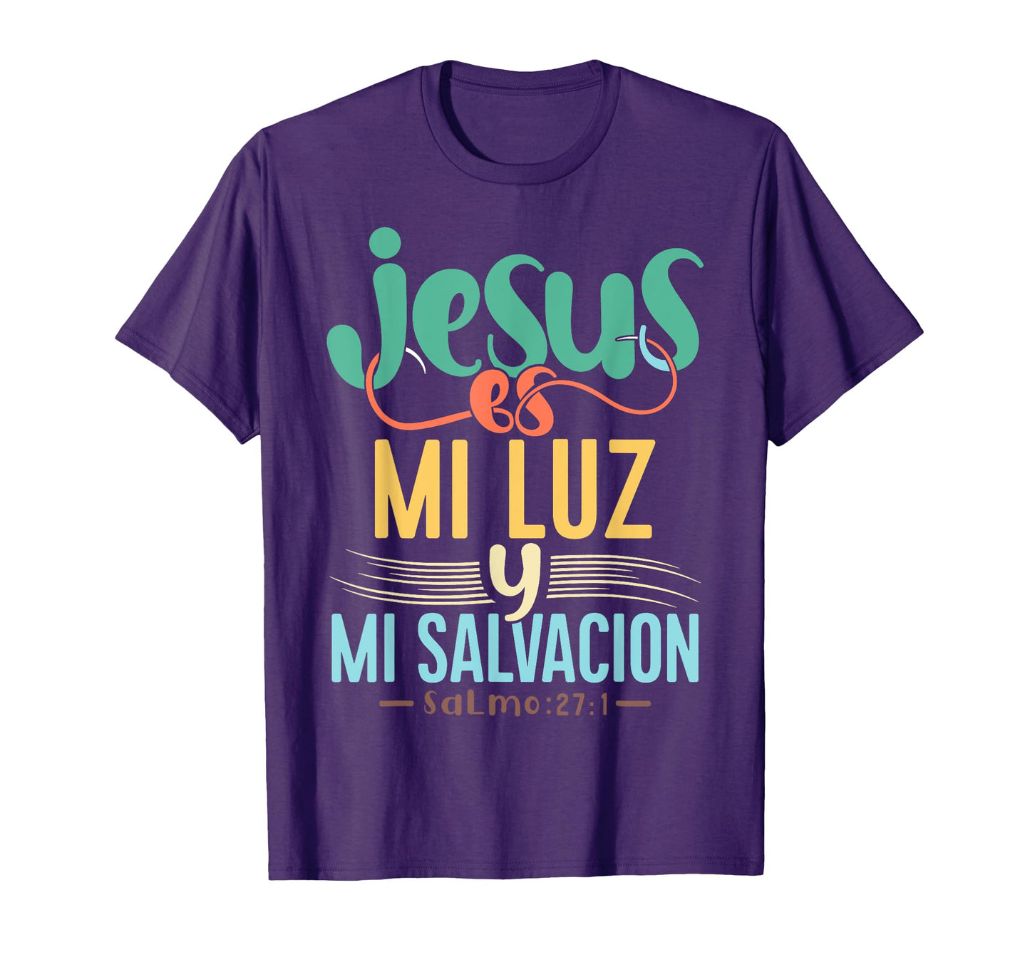 Camisetas Cristianas en espanol Con Frases Biblia Salmo 27:1 T-Shirt