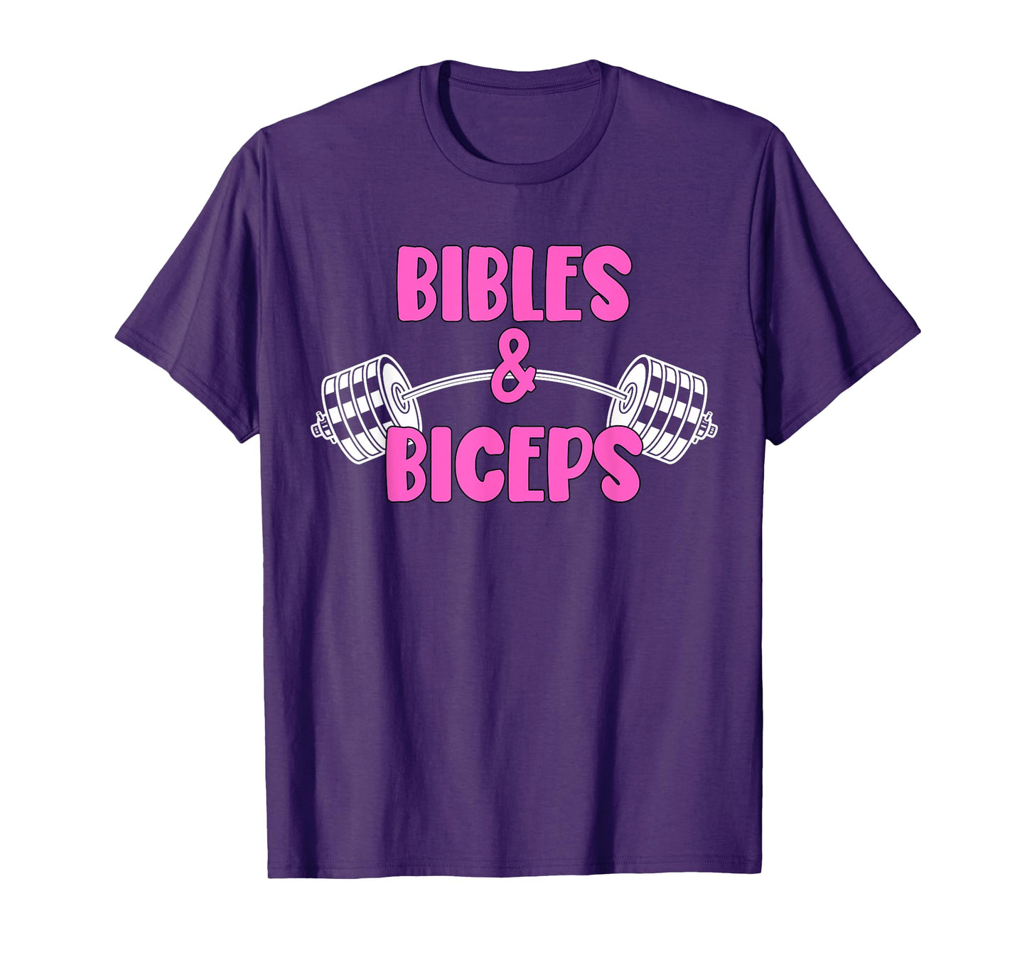 Bibles and Biceps Funny Gym Workout Christian T-Shirt