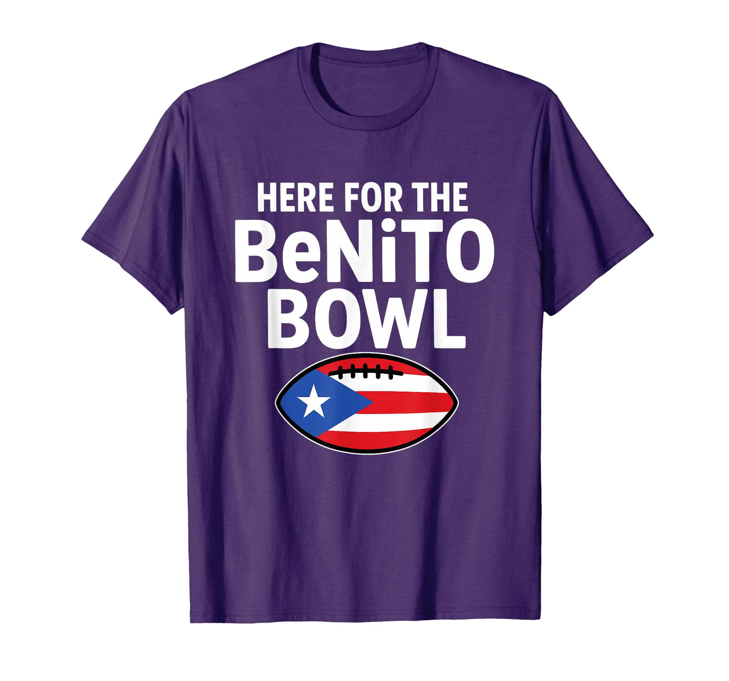 Vintage Here for The Benito Bowl Puerto Rico Flag Football T-Shirt