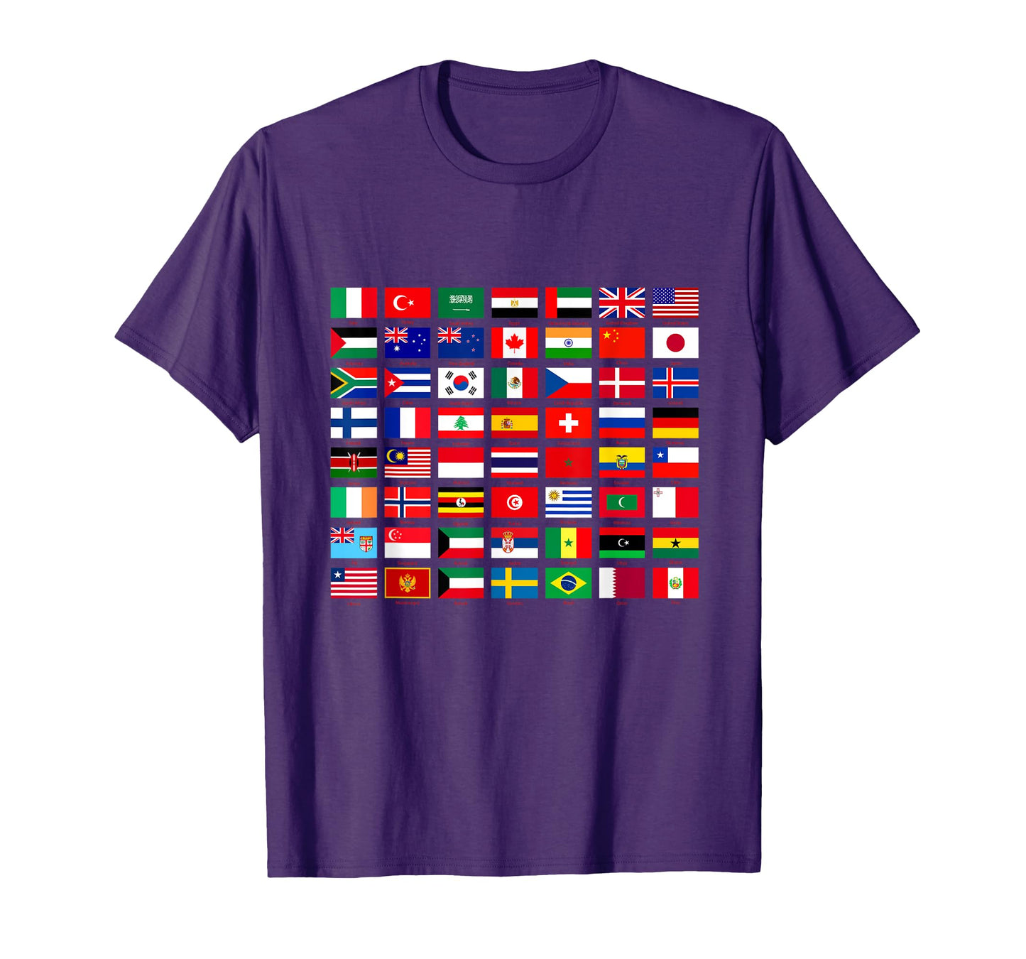 Flags of the Countries of the World Graphic Cool Designs T-Shirt