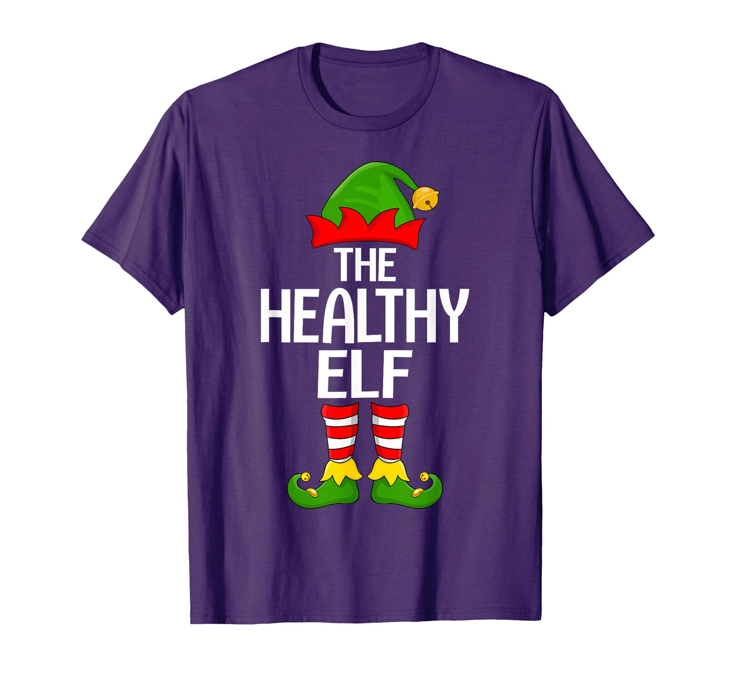 Healthy Elf Xmas Matching Family Elf Squad Christmas T-Shirt