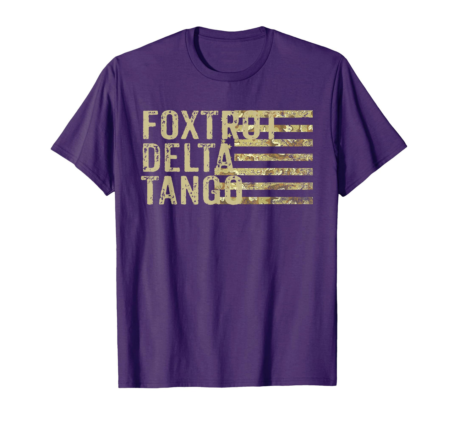 Foxtrots Delta Tangos Funny Foxtrots Deltas Tangos US Flag T-Shirt