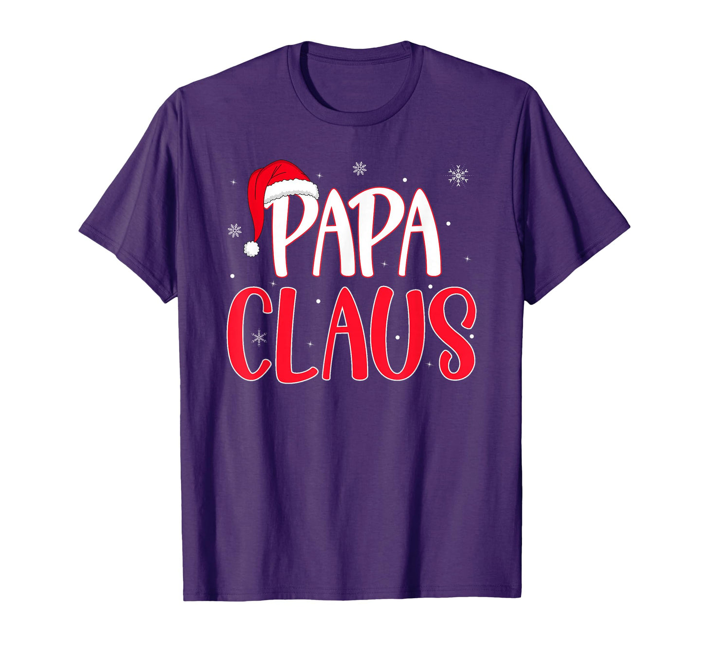 Papa Claus Christmas Family Matching Pajamas Funny Xmas T-Shirt