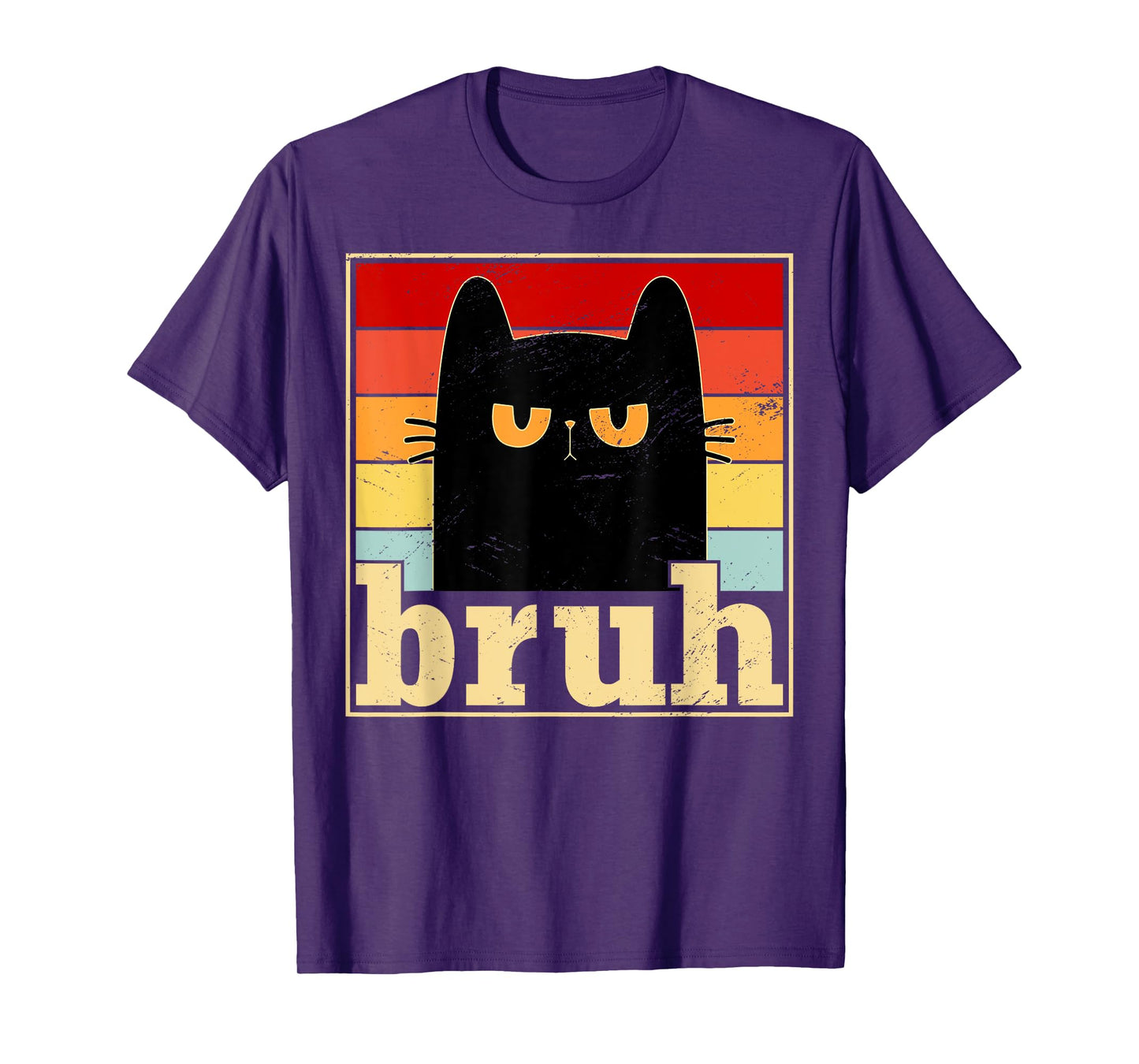 Funny Bruh Cat Meme Shirt for Teens Boys Girls Men Women T-Shirt