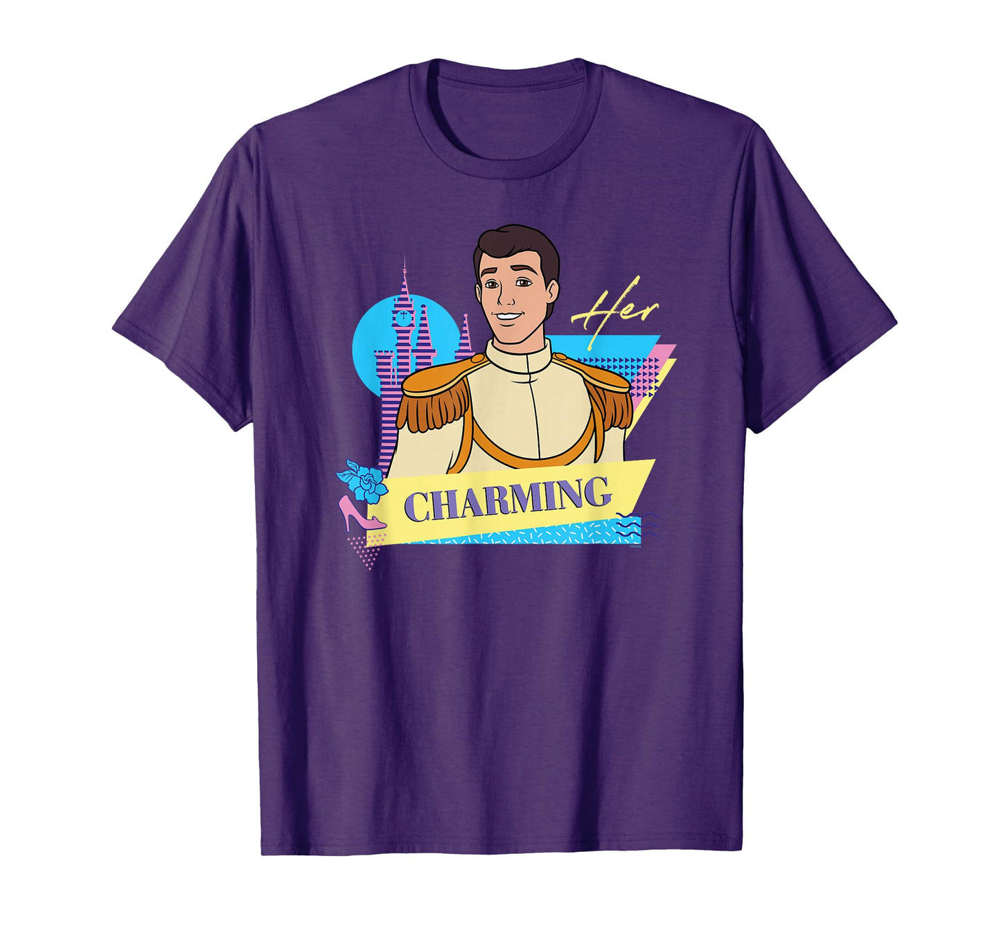 Disney Cinderella Retro Couples Matching Her Prince Charming T-Shirt