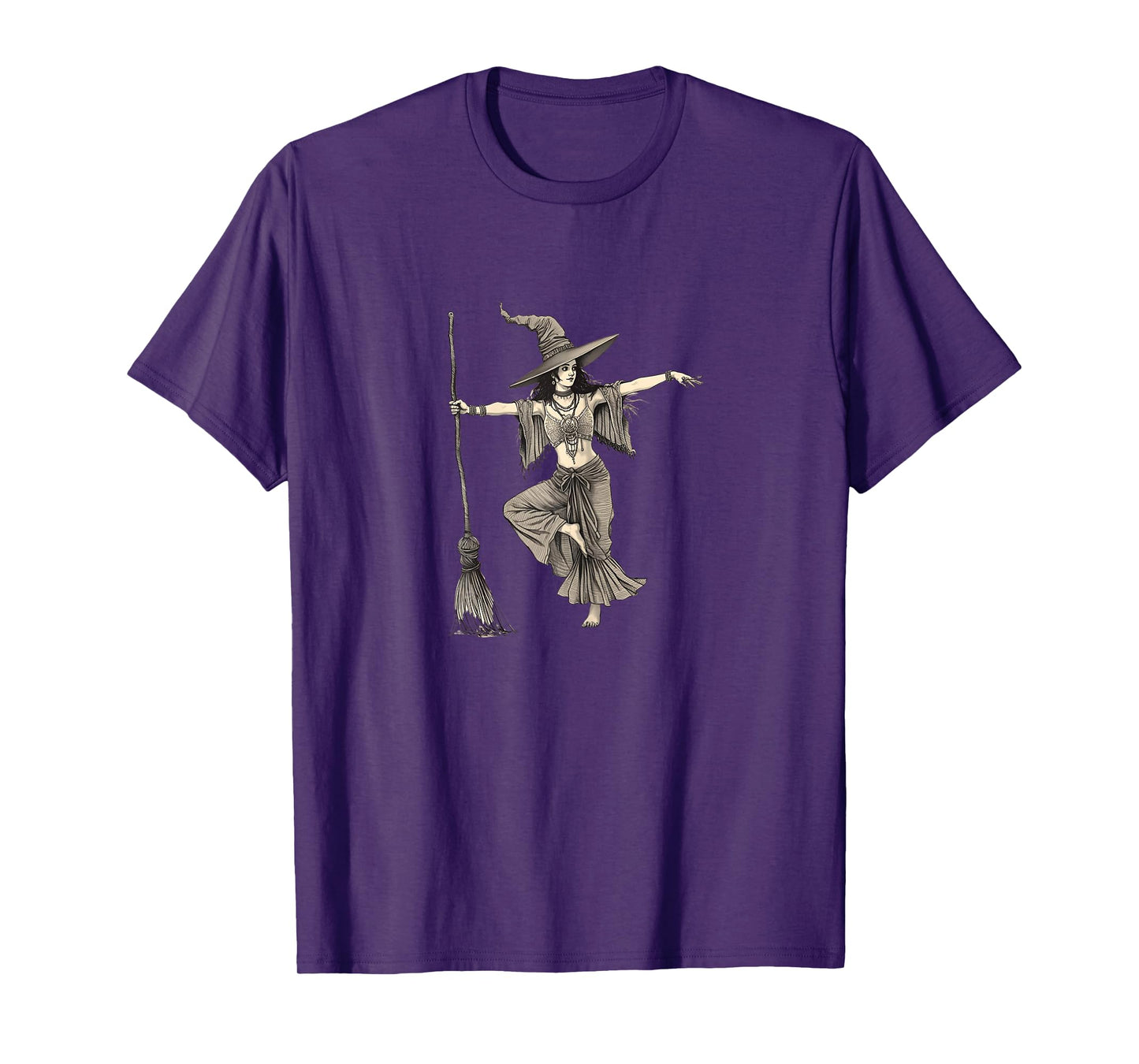 Yoga Class - Yoga Instructor Gothic Yoga Witch for Halloween T-Shirt